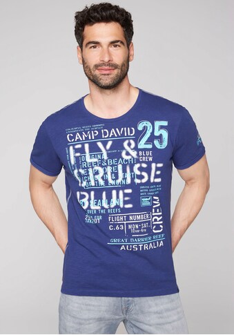 CAMP DAVID T-Shirt, mit Logofrontprint kaufen
