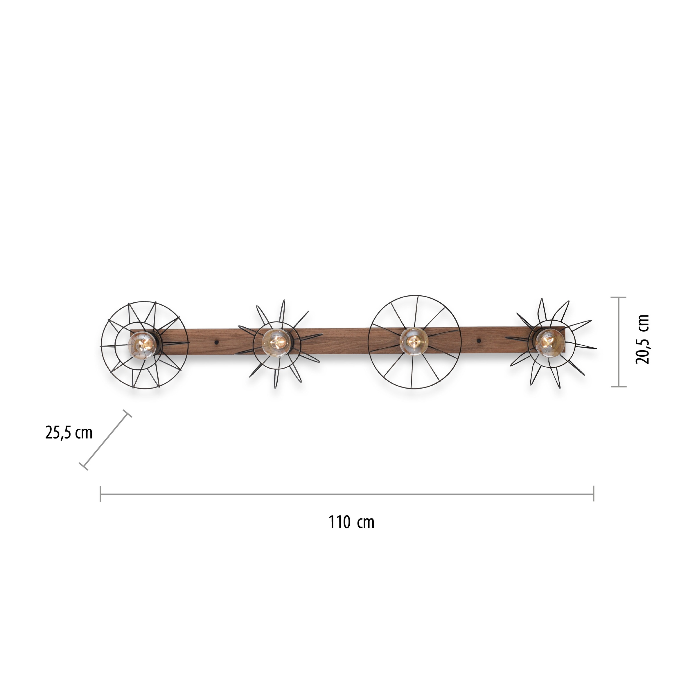 JUST LIGHT Deckenleuchte »KASKA« E27 1 Stk. ExklusiveE27
