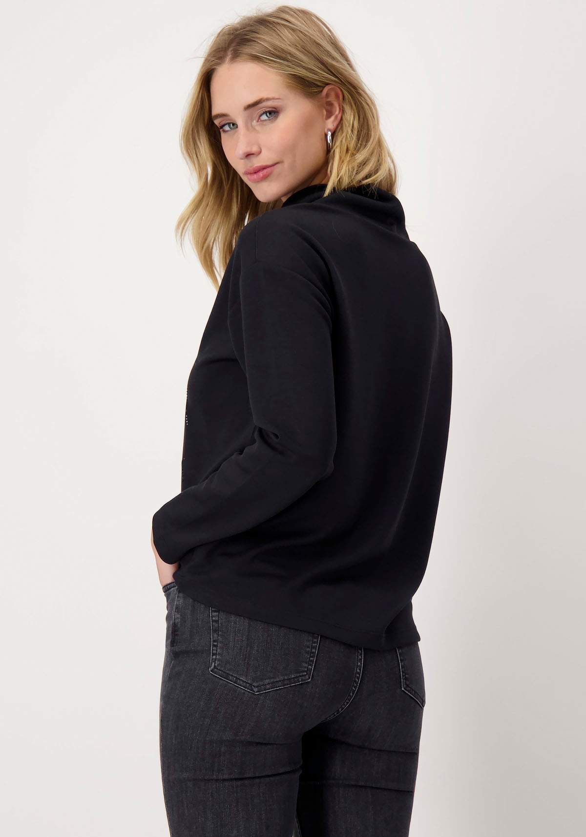 Monari Sweatshirt, mit Glitzernieten