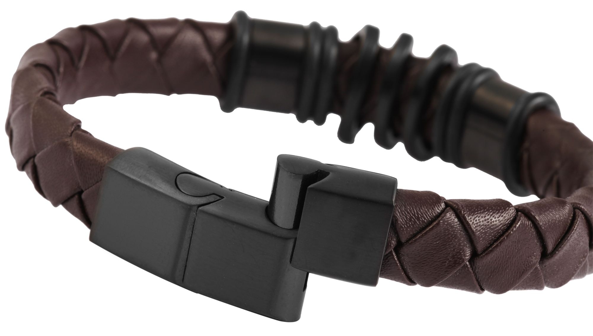 Adelia´s Armband »Herren Armband aus Leder 21,5 cm«