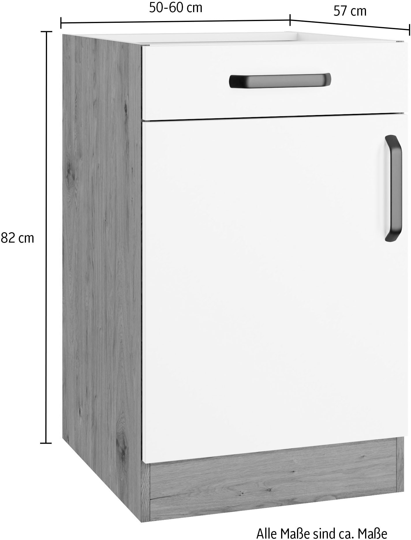 wiho Küchen Unterschrank »Elba«, in den Breiten 50 und 60 cm