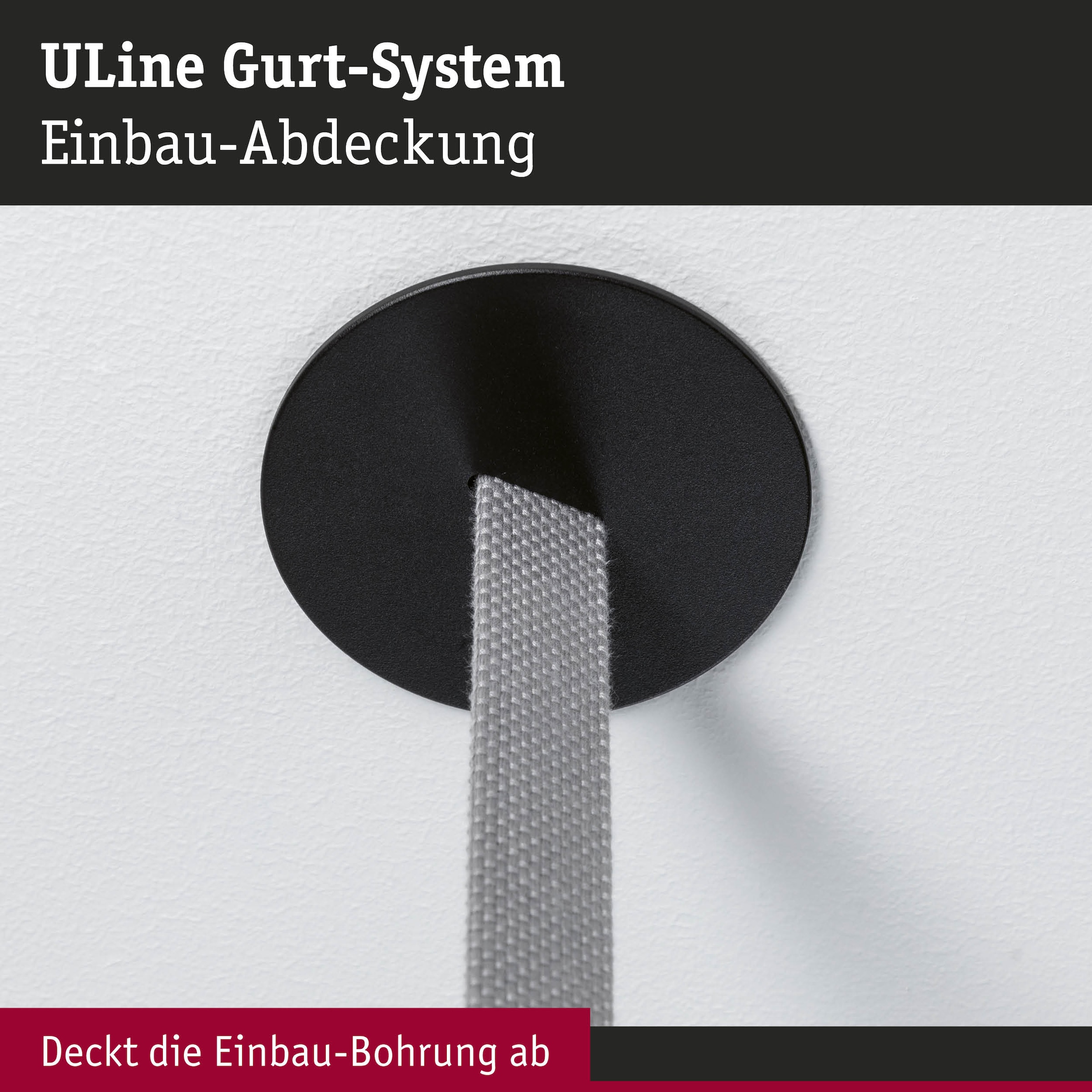 Paulmann Hängeleuchte »ULine Zubehör Einbau Abdeckung  Schwarz« 1 Stk.