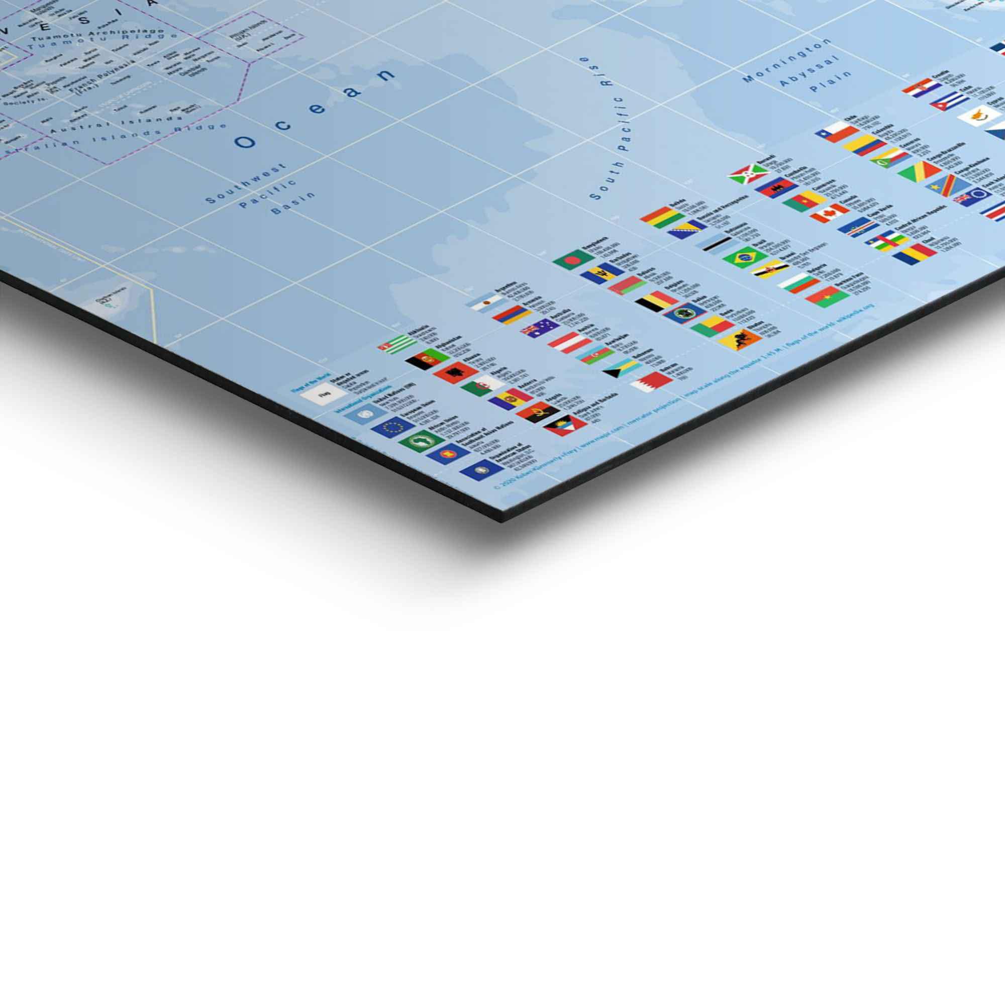 Reinders! Wandbild »Wandbild Weltkarte Fahnen - Englisch«, Weltkarte, (1 St.)