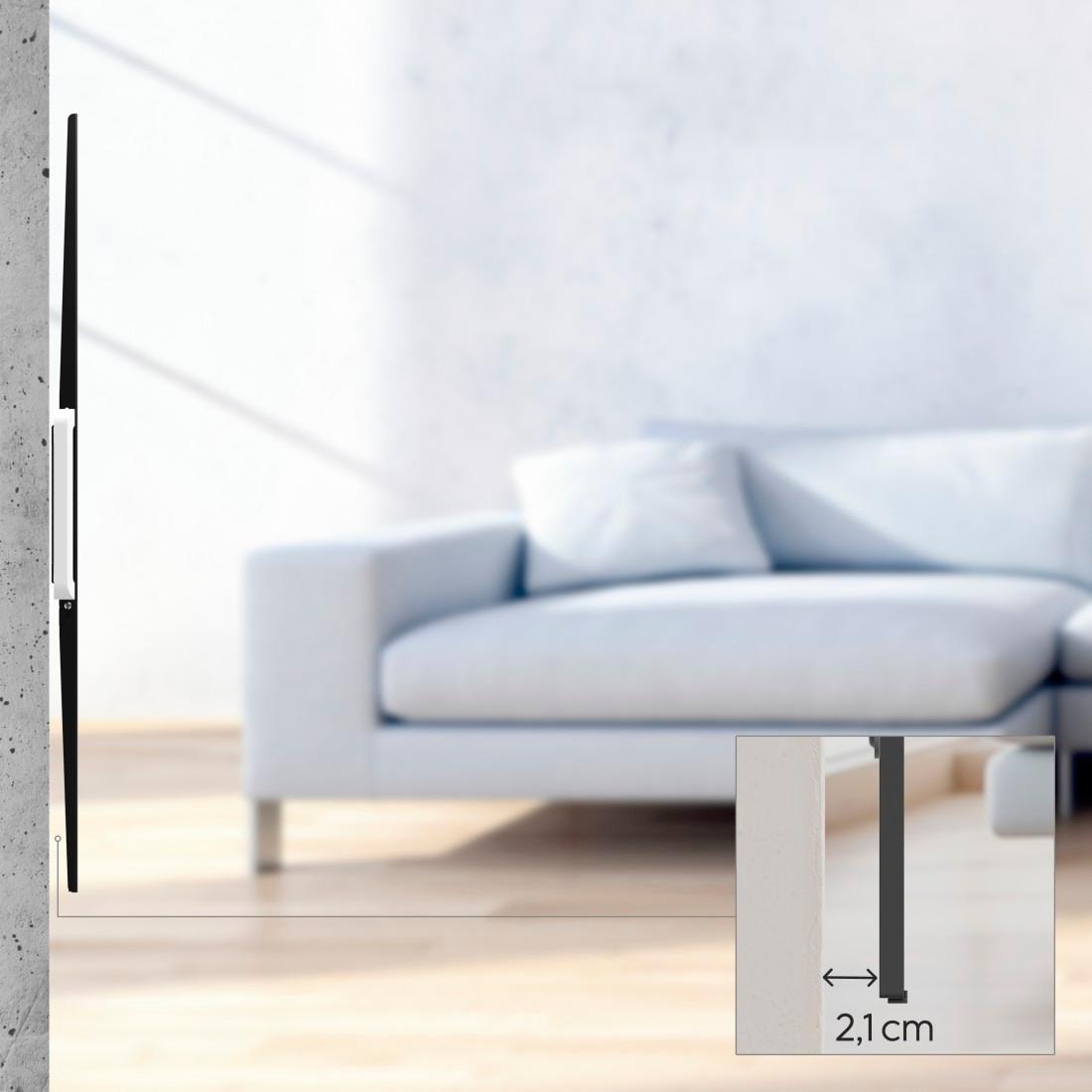 Hama TV-Wandhalterung »TV-Wandhalter starr, flach, 117-254 cm (46"-100"), 50", 55", 65", 75"«, bis 254 cm Zoll