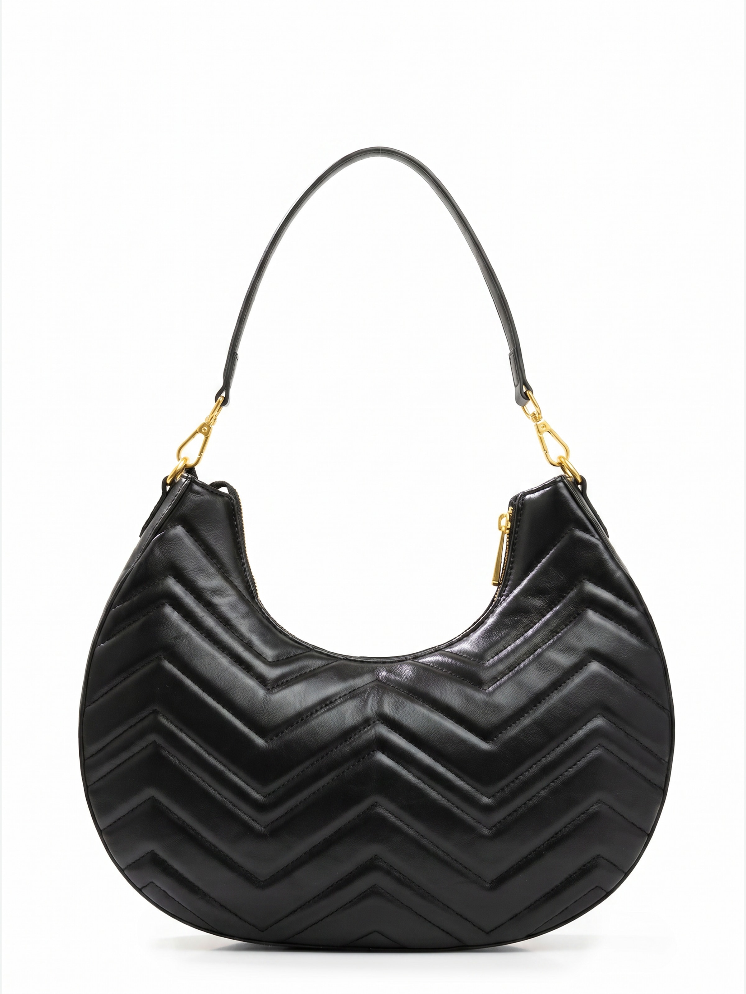 Gabriella GUCCI Hobo »JENNIFER« Damen Henkeltasche, Schultertasche, Umhängetasche mit vielen Details