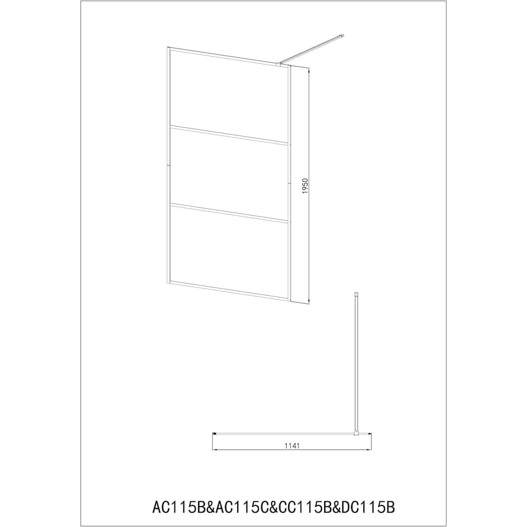 Sanotechnik Walk-in-Dusche »AC115B«