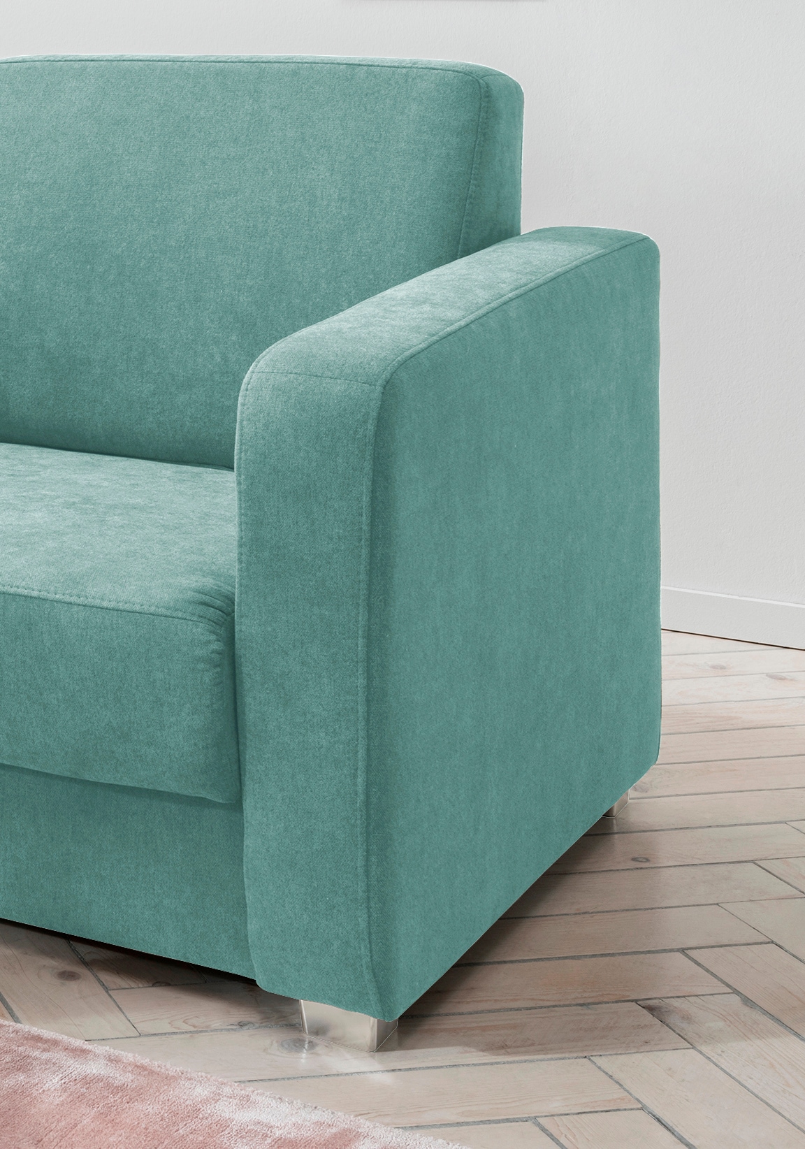 Home affaire Schlafsofa »Mia Problemlöser Sofa, Einzelauszug, Bettsofa, zeitlos und bequem« mit 2 Einzelauszügen als Längsschläfer