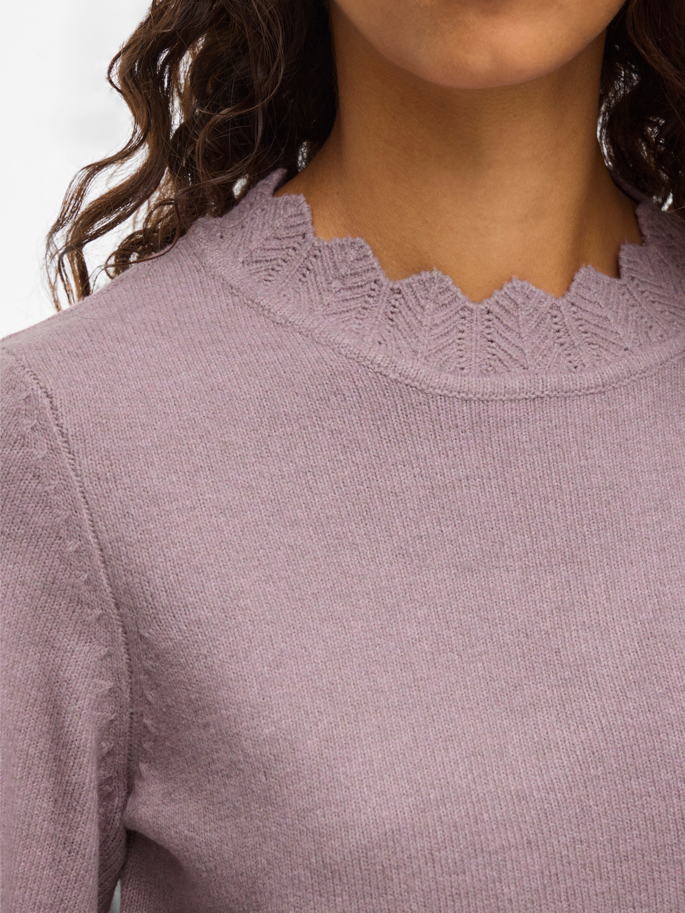 Vila Strickpullover »VINIKOLINA O-NECK L/S KNIT TOP - NOOS«