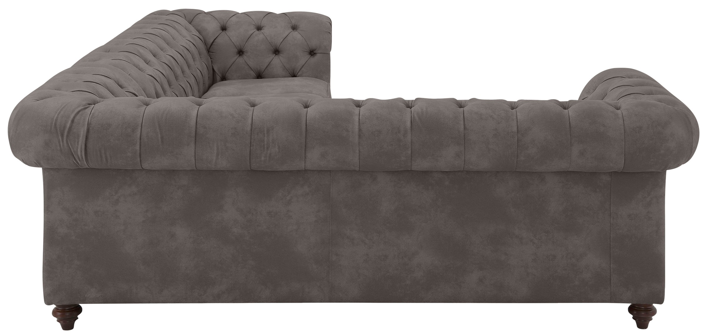Home affaire Chesterfield-Sofa »Chesterfield Ecksofa, auch in Leder L-Form«, hochwertige Knopfheftung, langer Schenkel links oder rechts wählbar