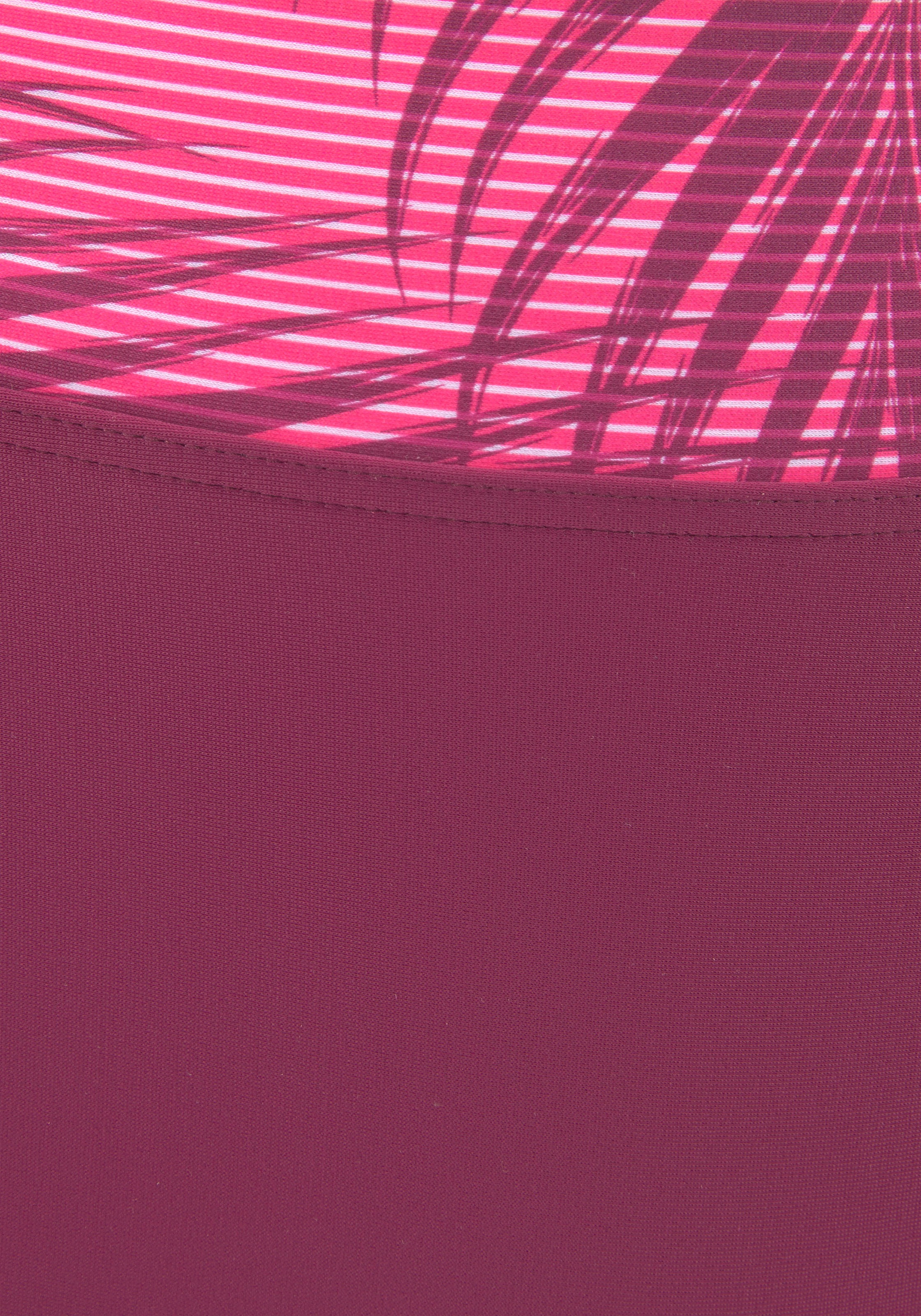 LASCANA ACTIVE Bikini-Hotpants »Coal« mit bedrucktem Bündchen