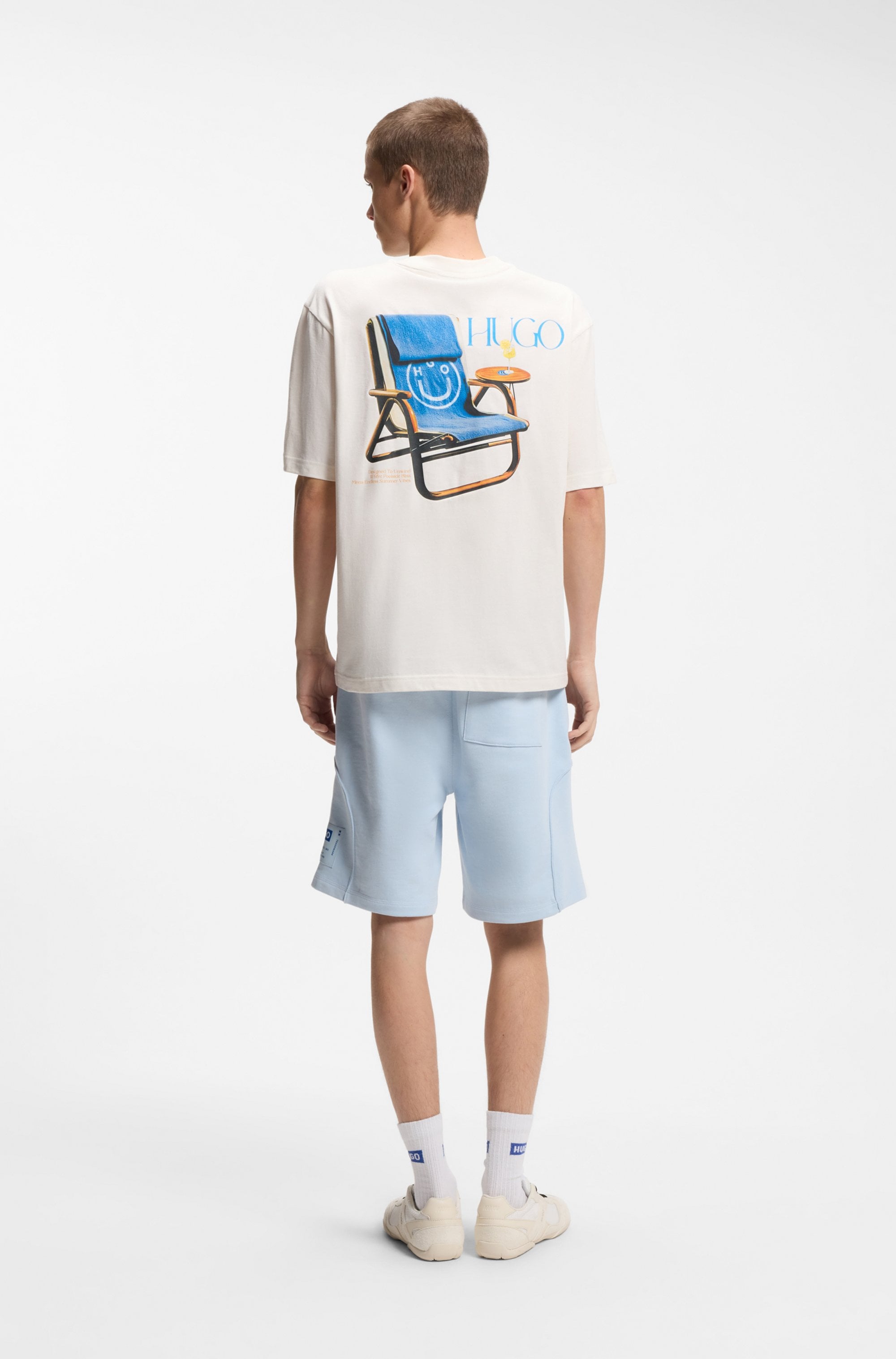 HUGO Blue T-Shirt »Nulaxo« mit Print, Rundhals