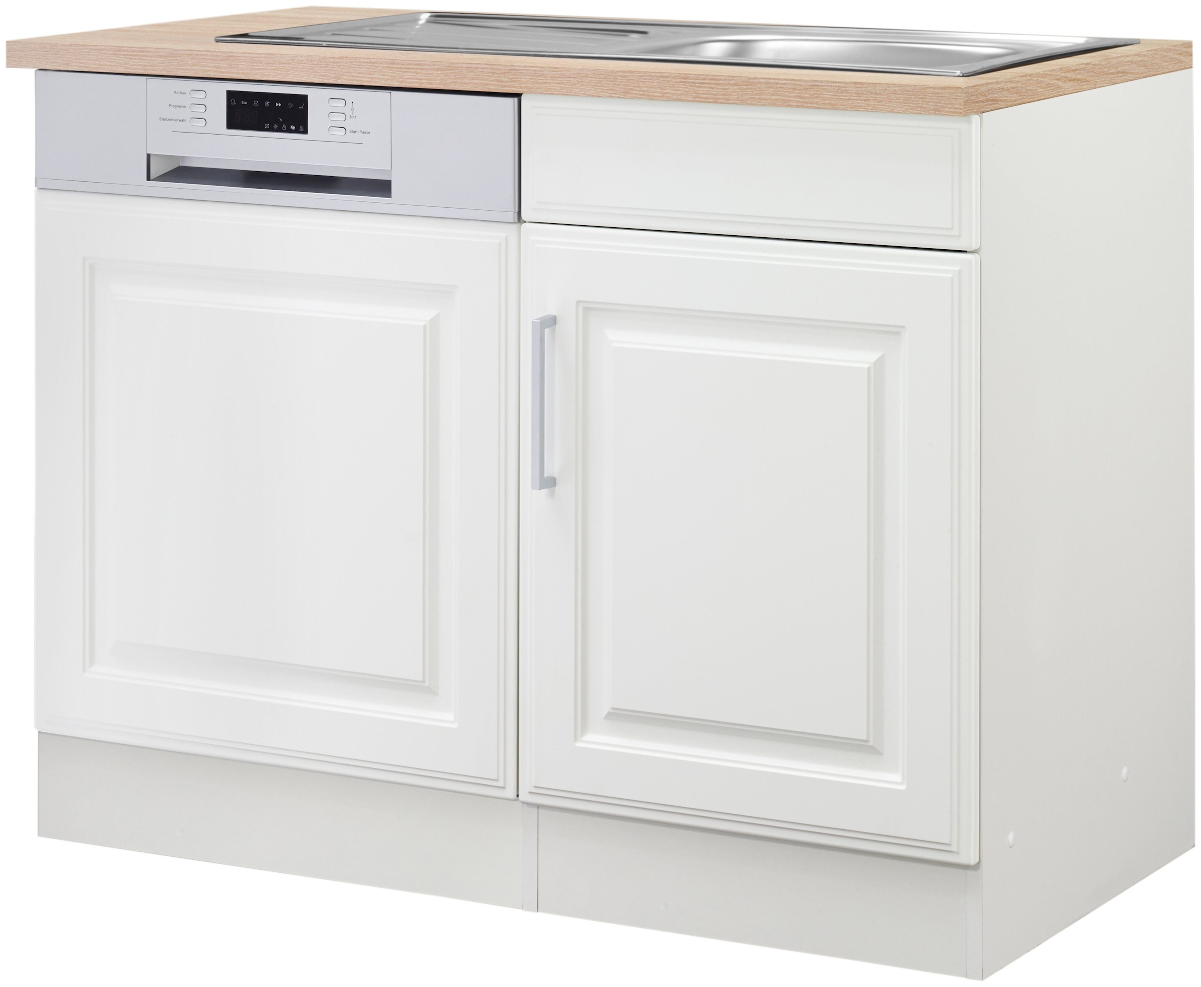 KOCHSTATION Spülenschrank »KS-Stockholm« hochwertige MDF-Fronten