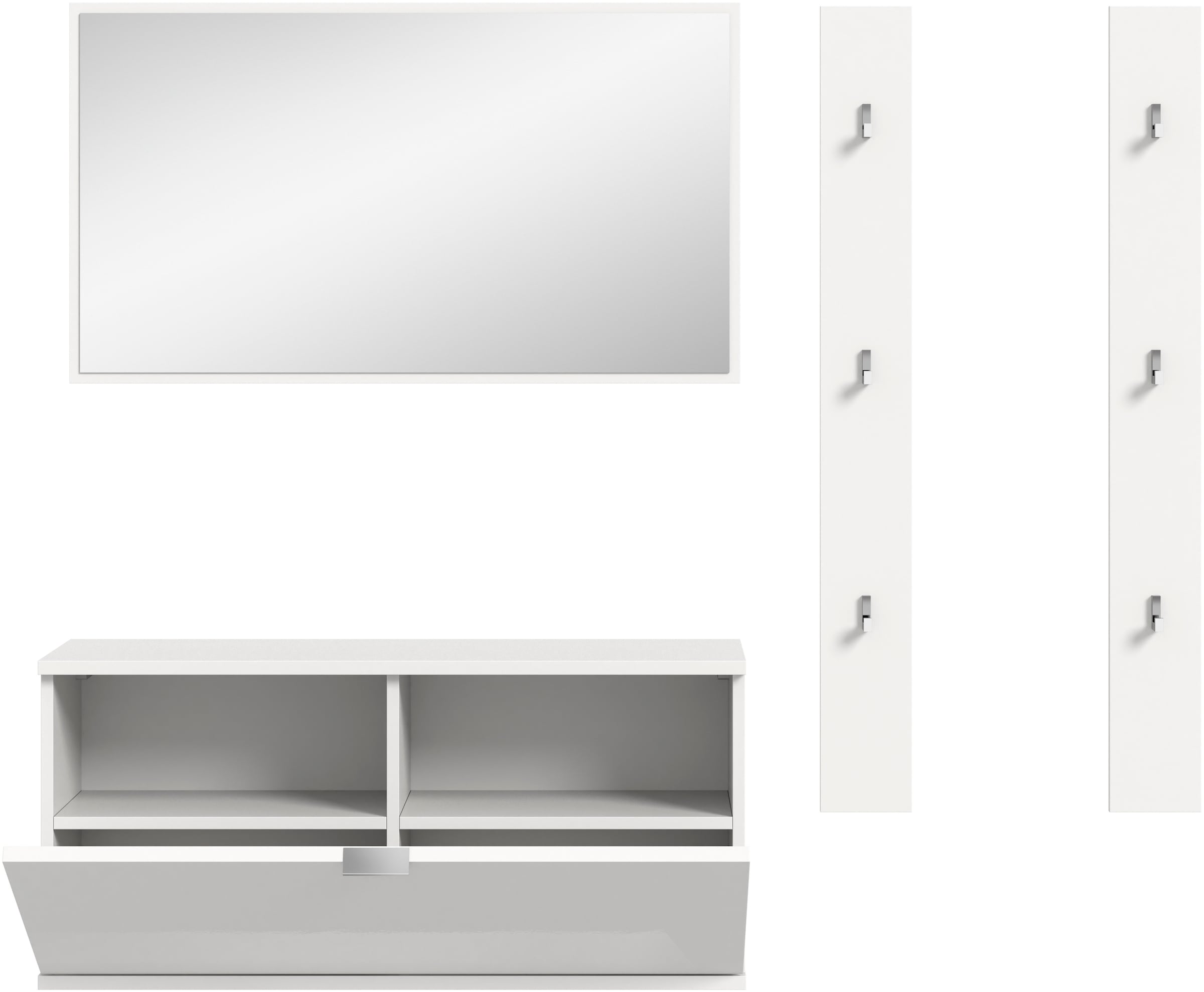 INOSIGN Garderoben-Set »Trondheim Garderobenset 3-tlg., Breite 130 cm,«, (3 St.), Trondheim, Garderobenset 3-tlgBreite 130 cm, Flur, Diele, Kombination