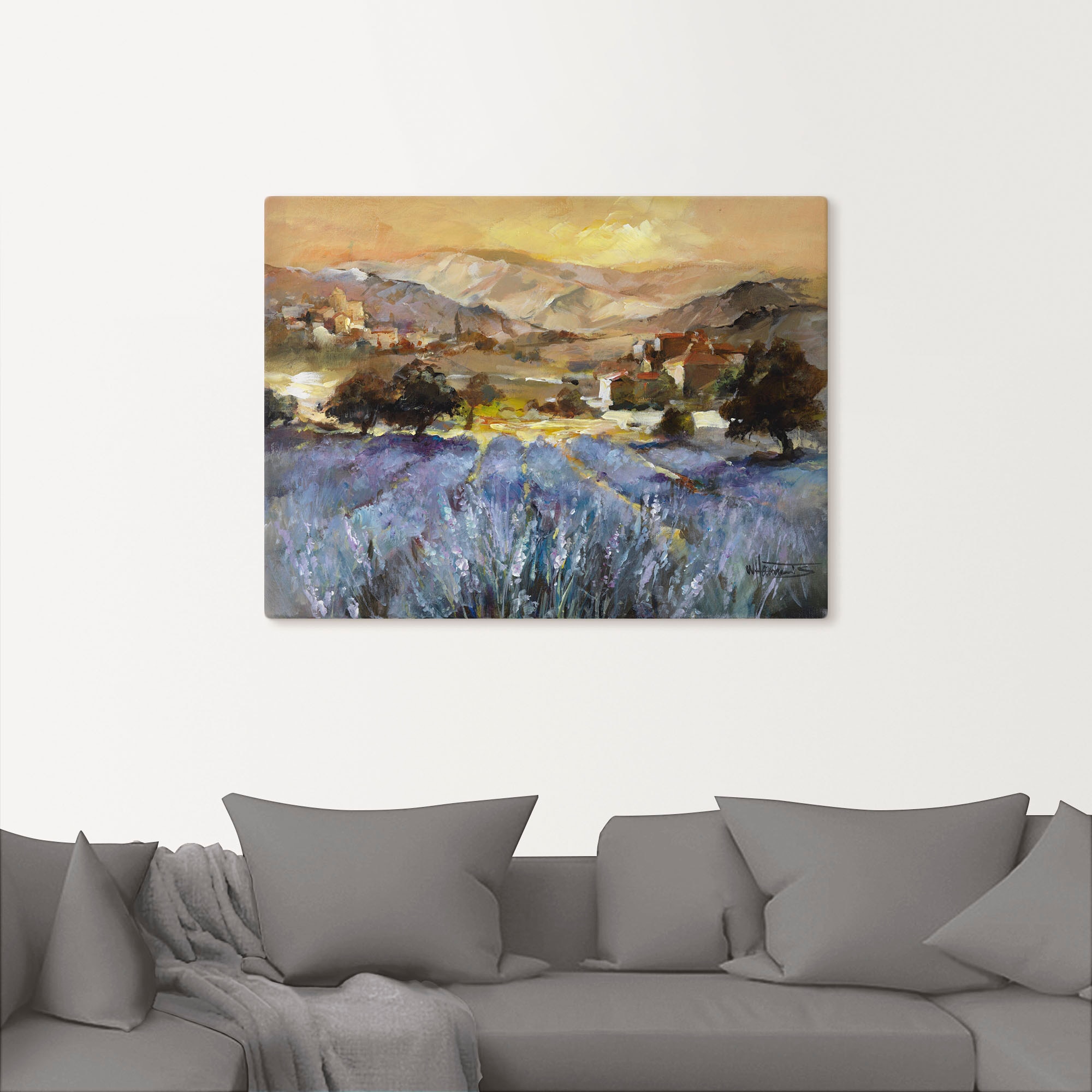 Artland Leinwandbild »Toskana Romantic I«, Europa, (1 St.), auf Keilrahmen gespannt