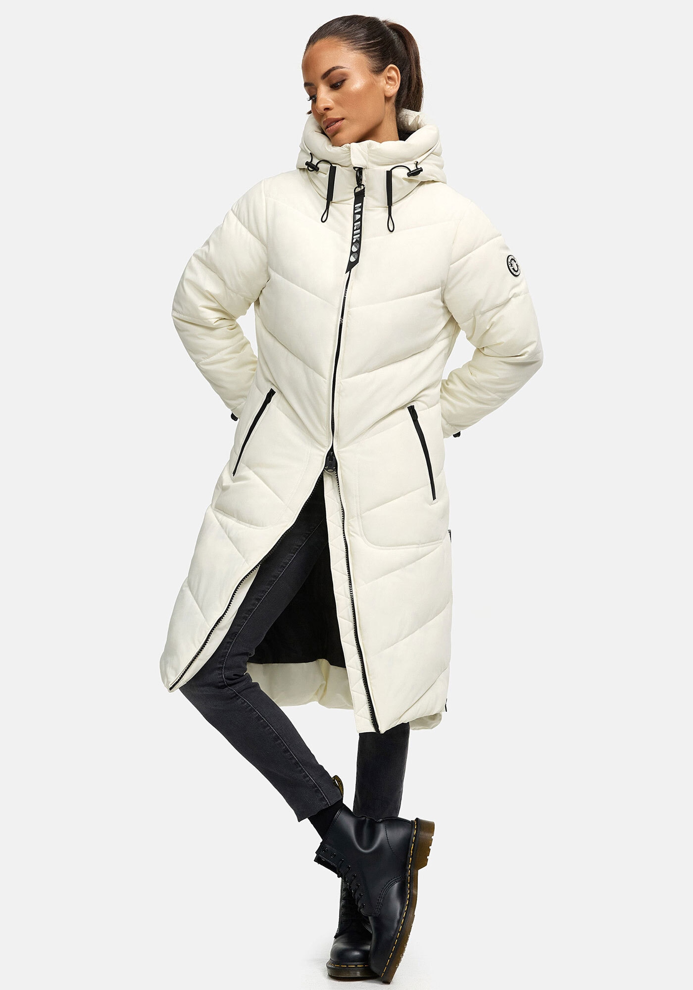 Marikoo Winterjacke »Marikoo Benikoo Damen lange Winterjacke B949«