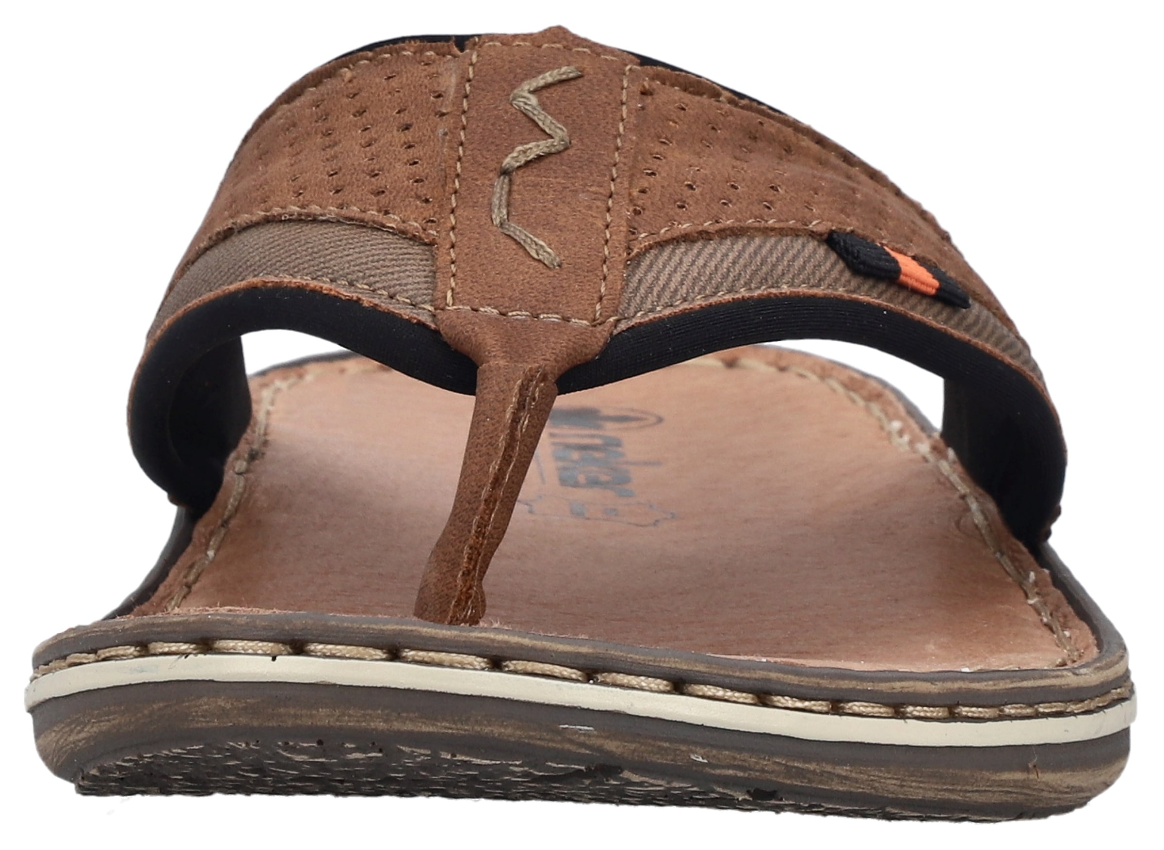 Rieker Zehentrenner  Sommerschuh, Strandschuh mit weicher Leder-Innensohle