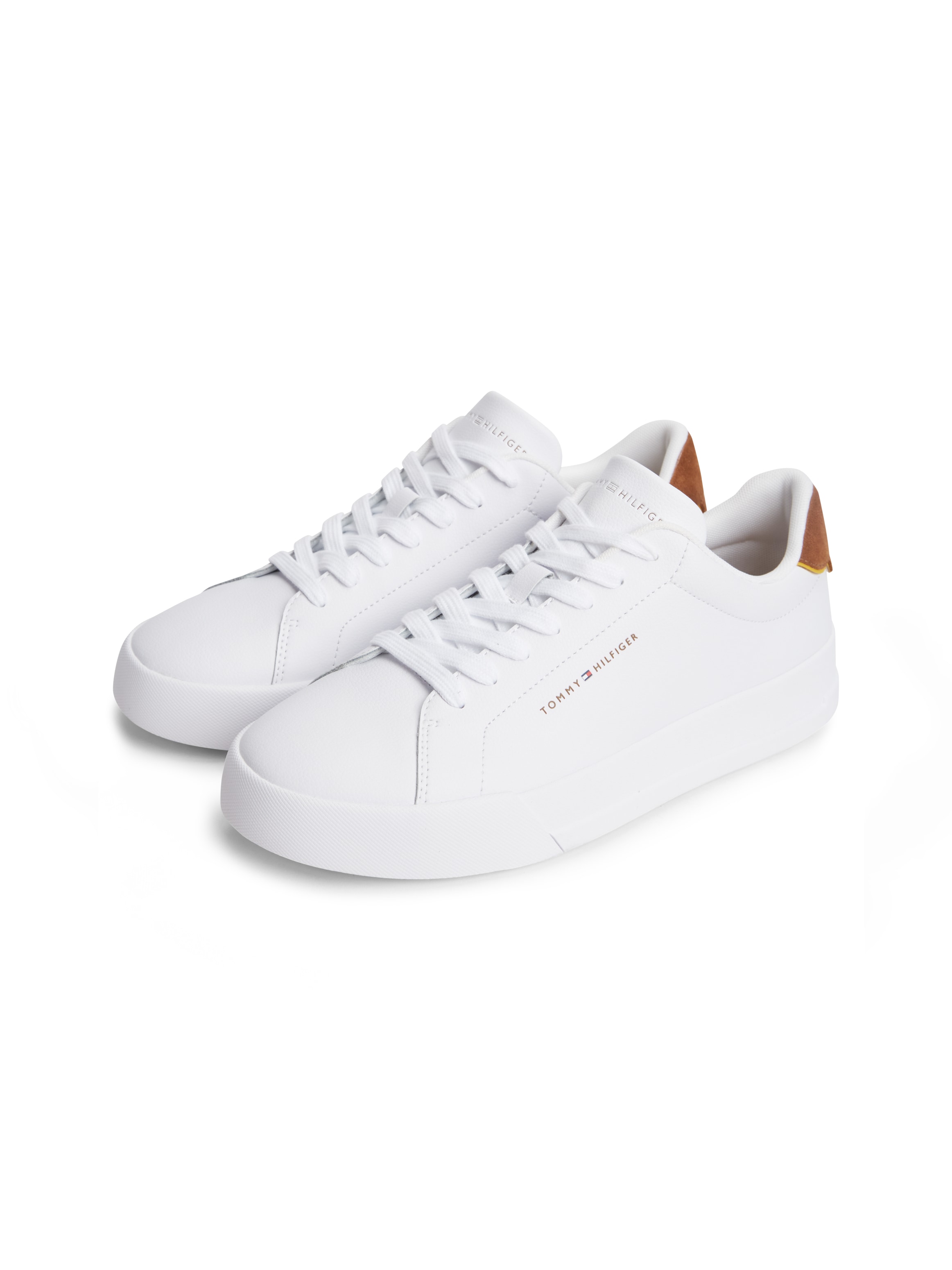 Tommy Hilfiger Sneaker »TH COURT LTH DETAIL ESS«  Freizeitschuh, Halbschuh, Schnürer mit Logoschriftzügen