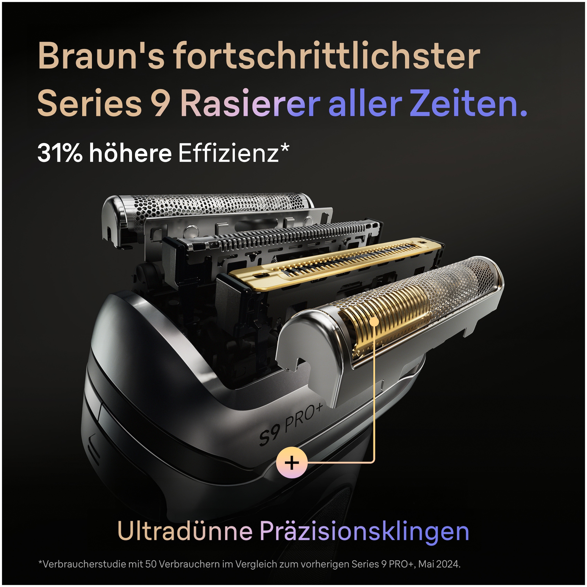 Braun Elektrorasierer »Series 9 9625s« integrierter Präzisionstrimmer Pro-SensoAdapt, 5+1 ultradünne Präzisionsklingen, Ladeetui
