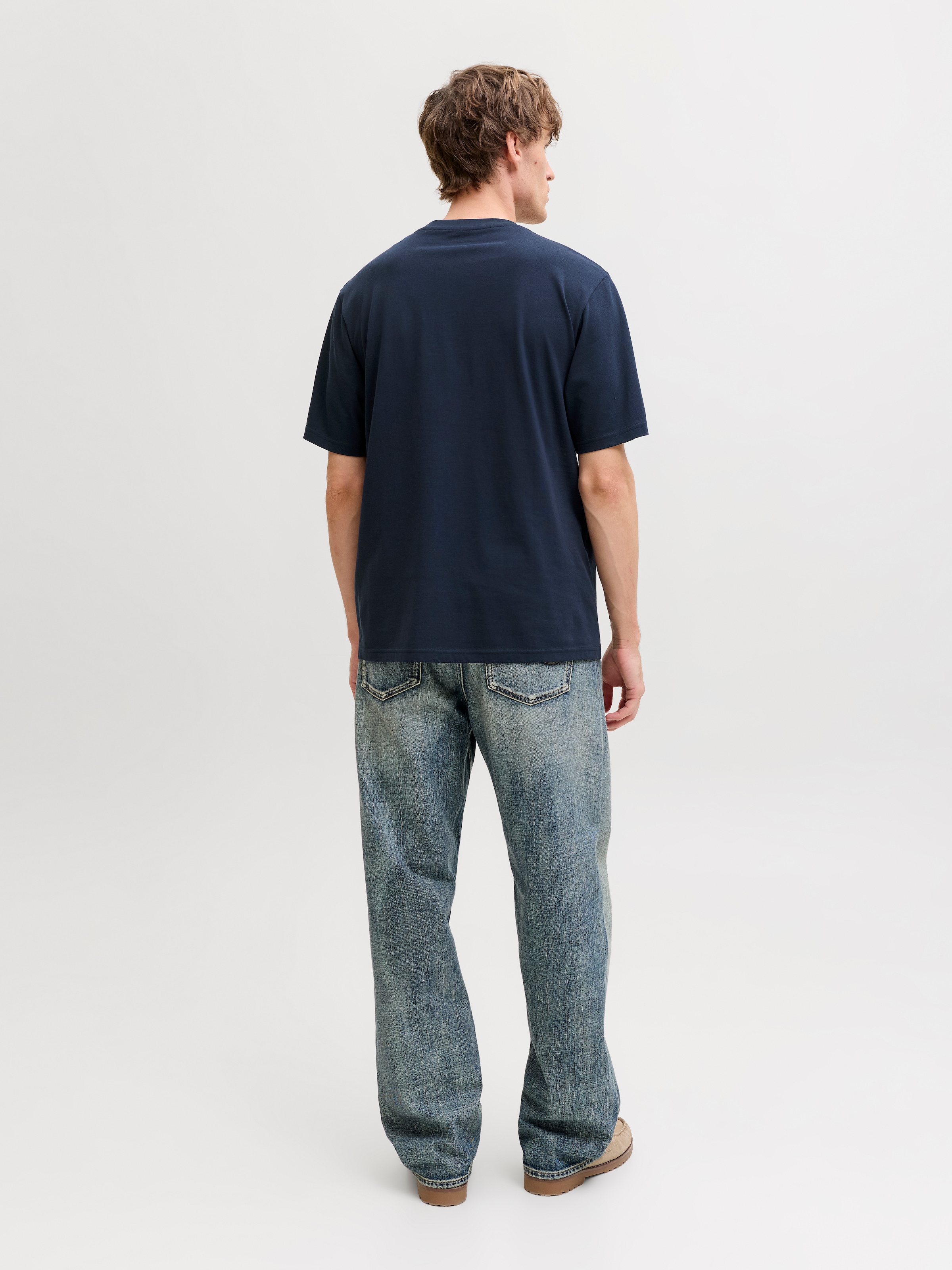 Jack & Jones Rundhalsshirt »JJEDENVER GRAPHIC TEE SS O-NECK SN« mit Logobranding