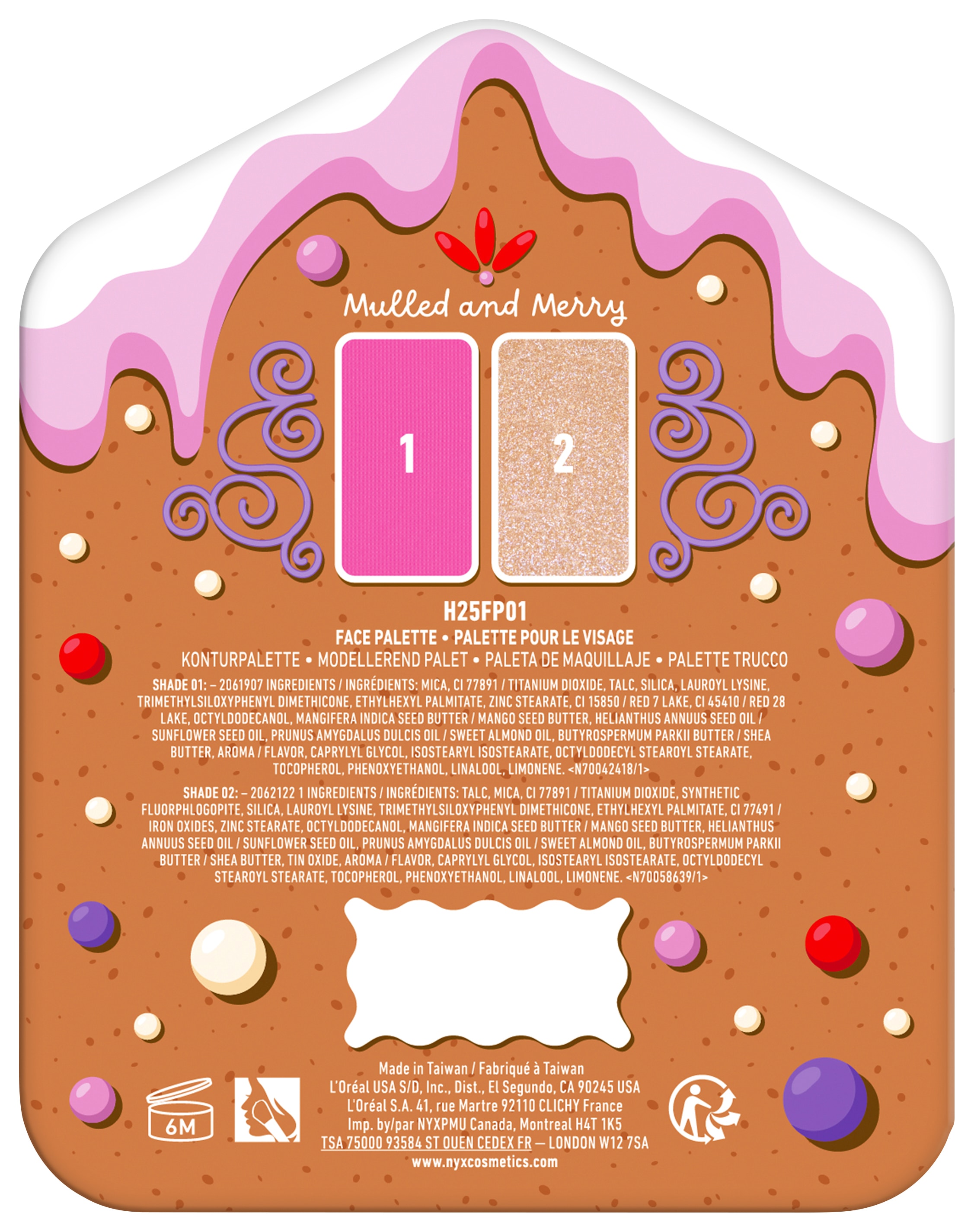 NYX PROFESSIONAL MAKEUP Make-up Set »BUTTERMELT FACE PALETTE«