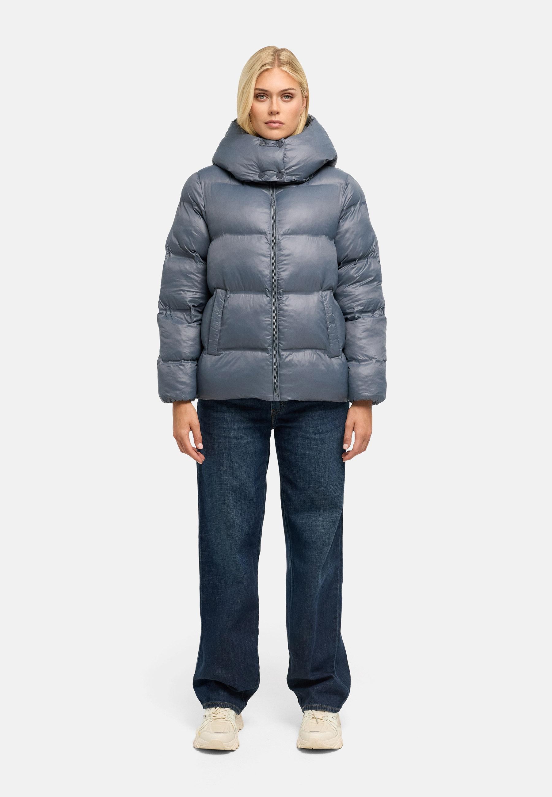 Navahoo Steppjacke »Steppjacke Snow-Frame 14« mit Kapuze Damen Winterjacke mit abnehmbarer Kapuze