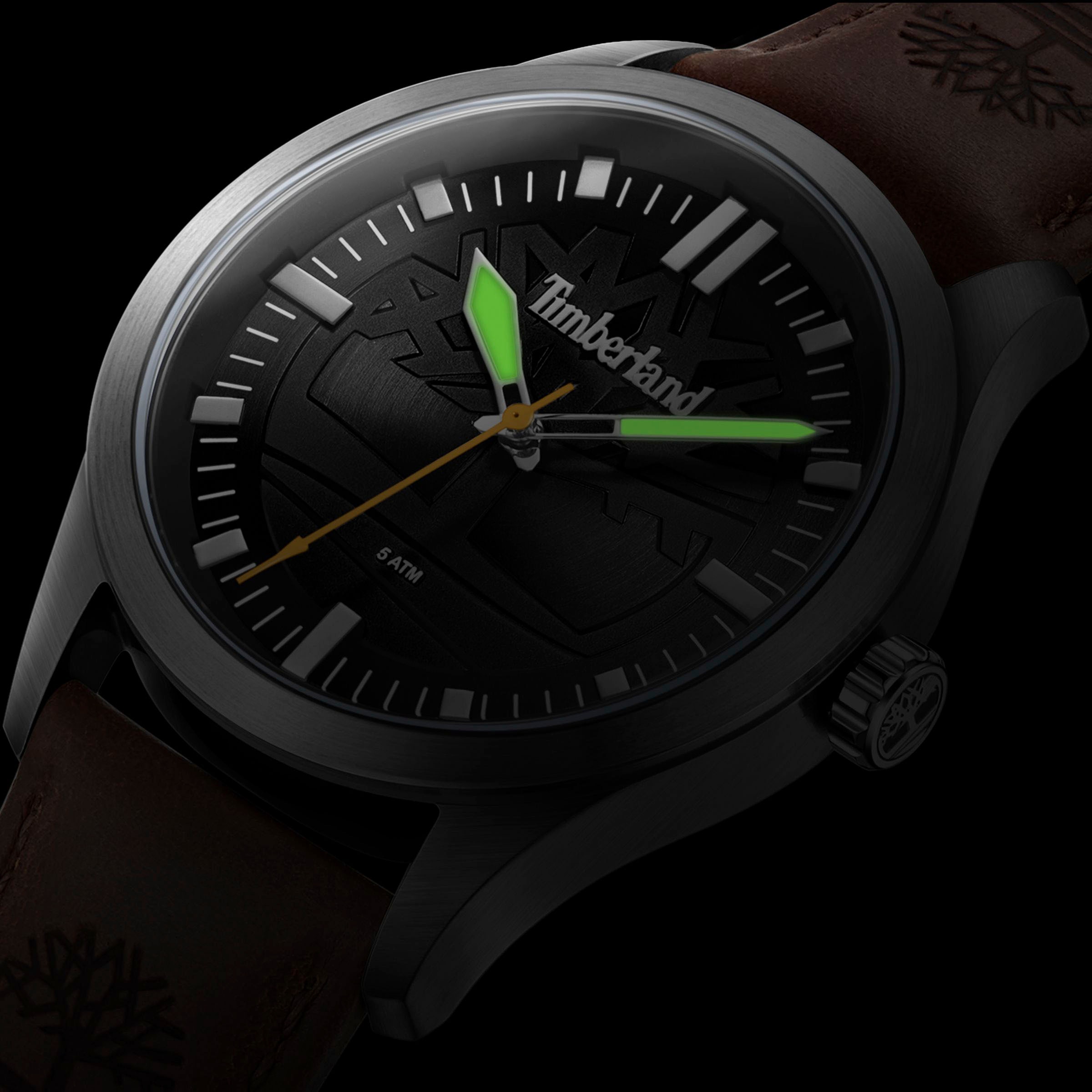 Timberland Quarzuhr »RAMBUSH«, Armbanduhr, Herrenuhr, Damenuhr, Lederarmband