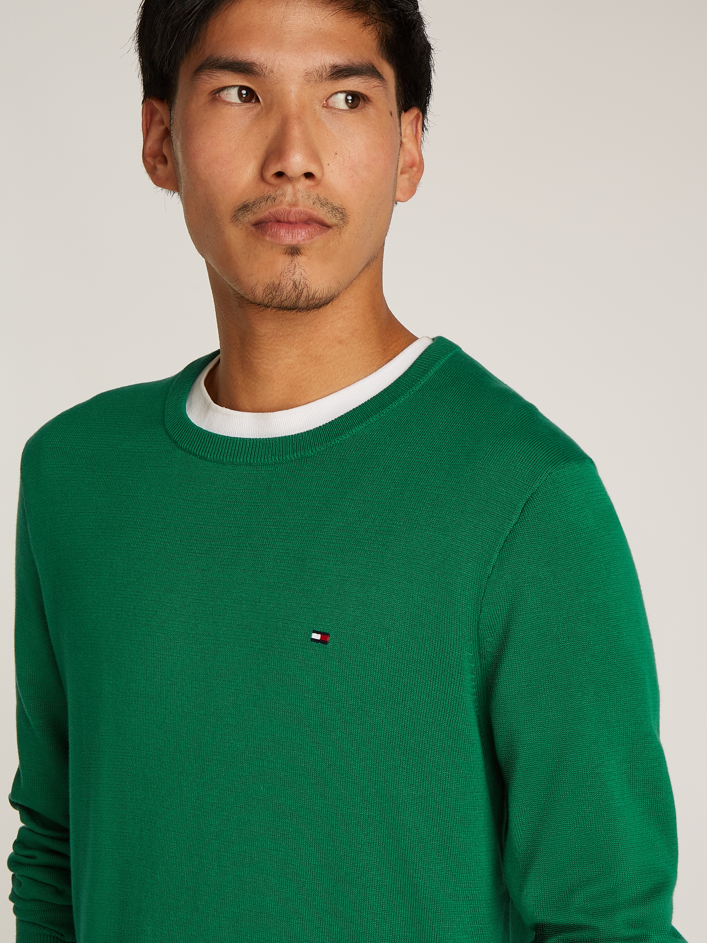 Tommy Hilfiger Rundhalspullover »ESSENTIAL COTTON CREW NECK«