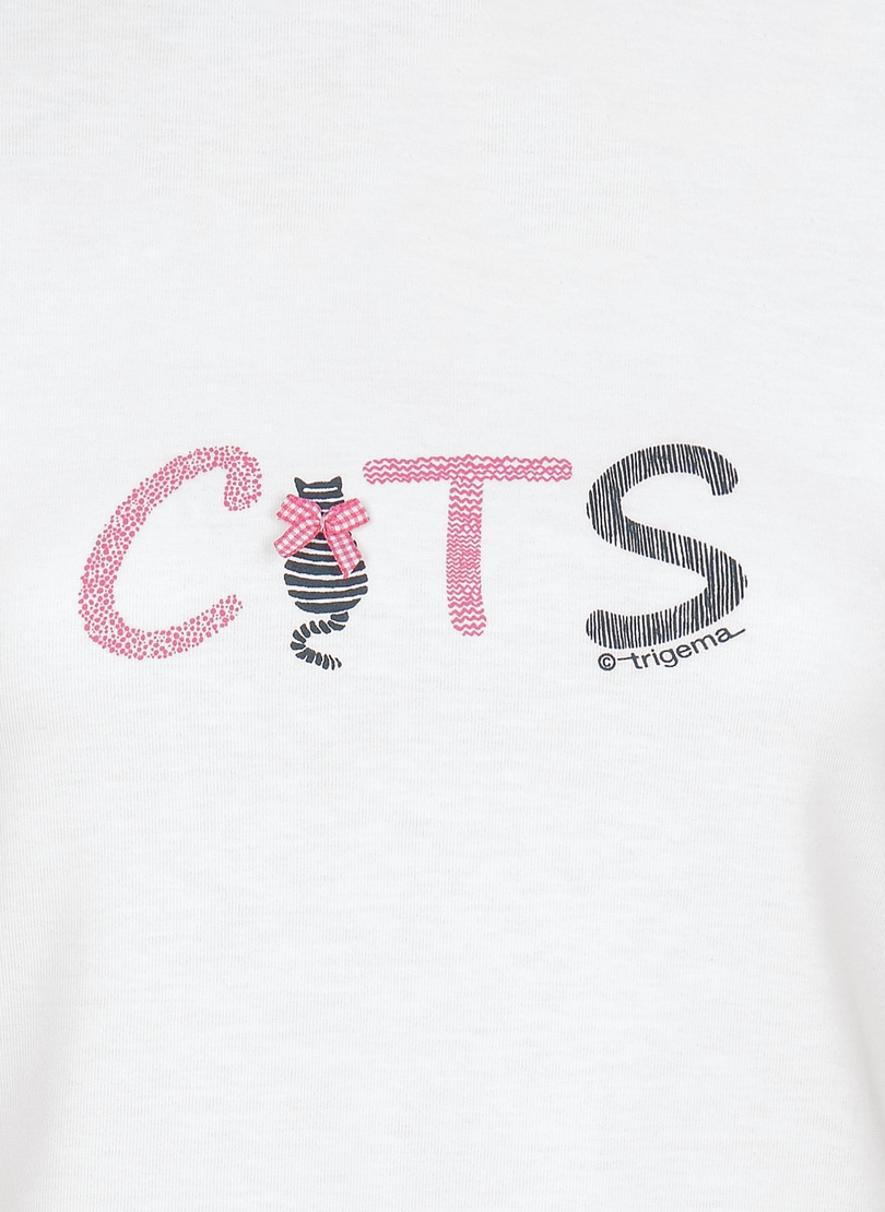 Katzen-Motiven« Kurzer Trigema »TRIGEMA im mit OTTO Schlafanzug Online süßen Schlafanzug kaufen Shop