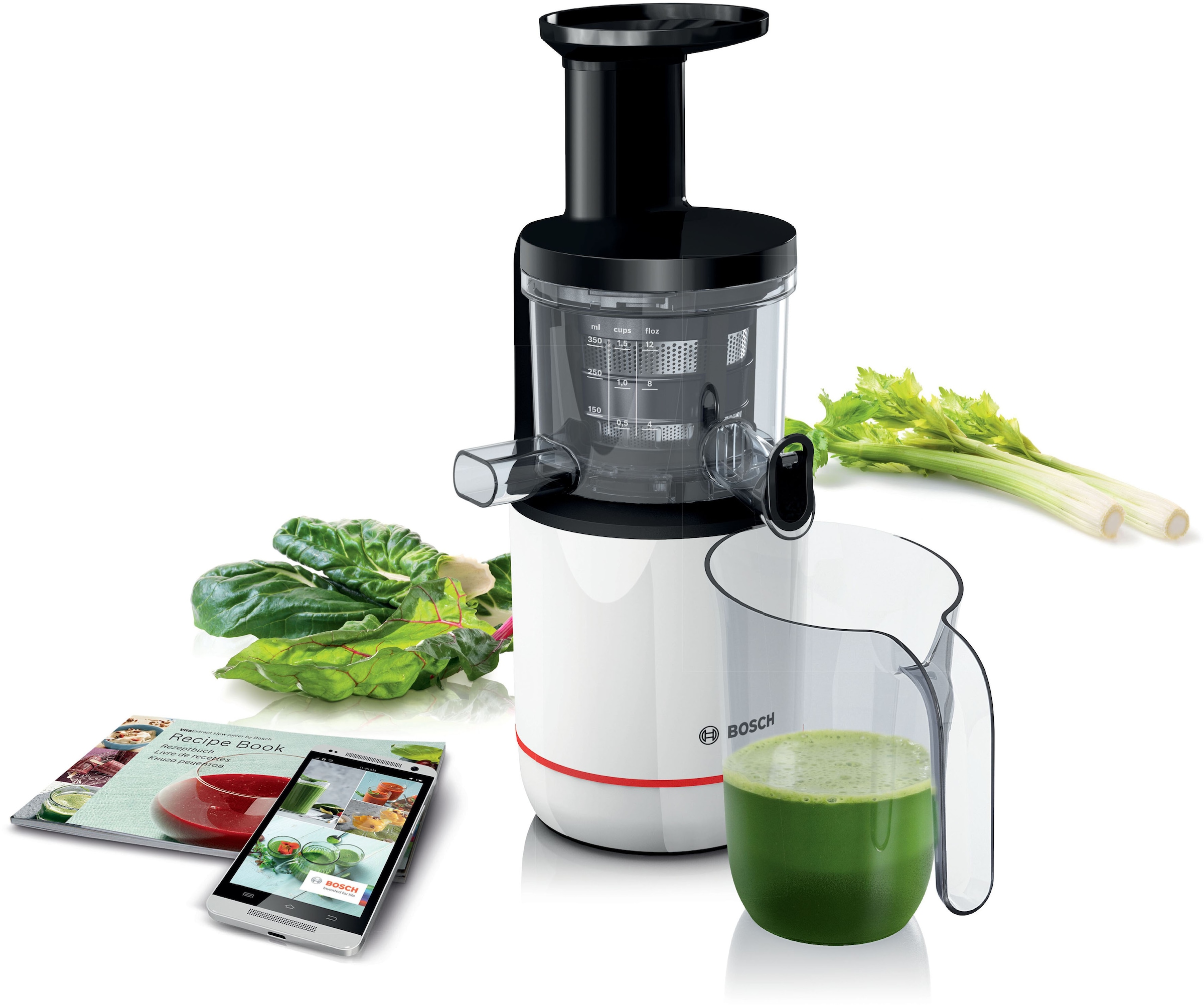 BOSCH Slow Juicer »MESM500W«, 150 W, für hartes Obst und Gemüse, sehr leise, leichte Reinigung