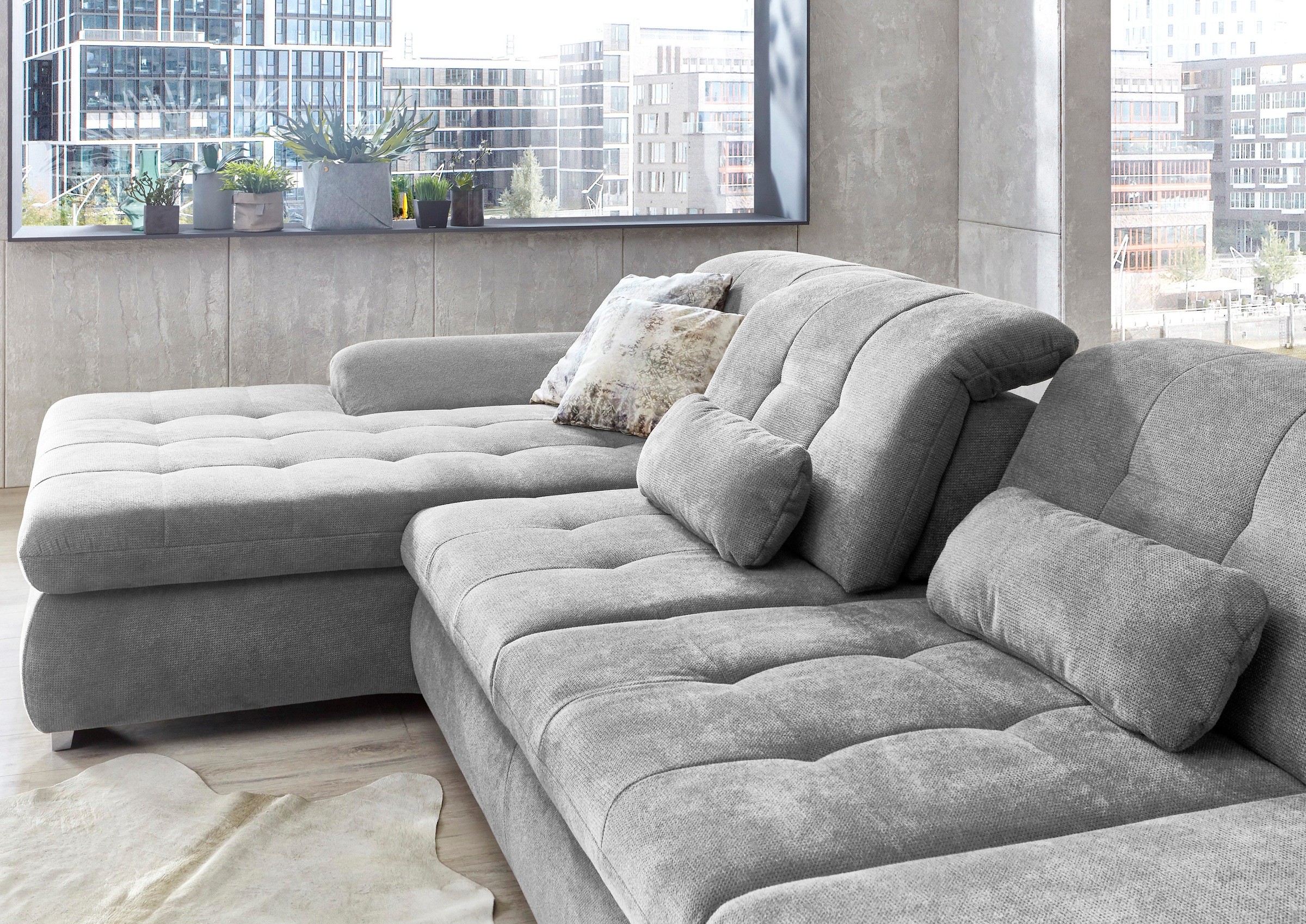 Die PlanBar Ecksofa »MP-IN17004 L-Form«, wahlweise mit Funktion, Federkern