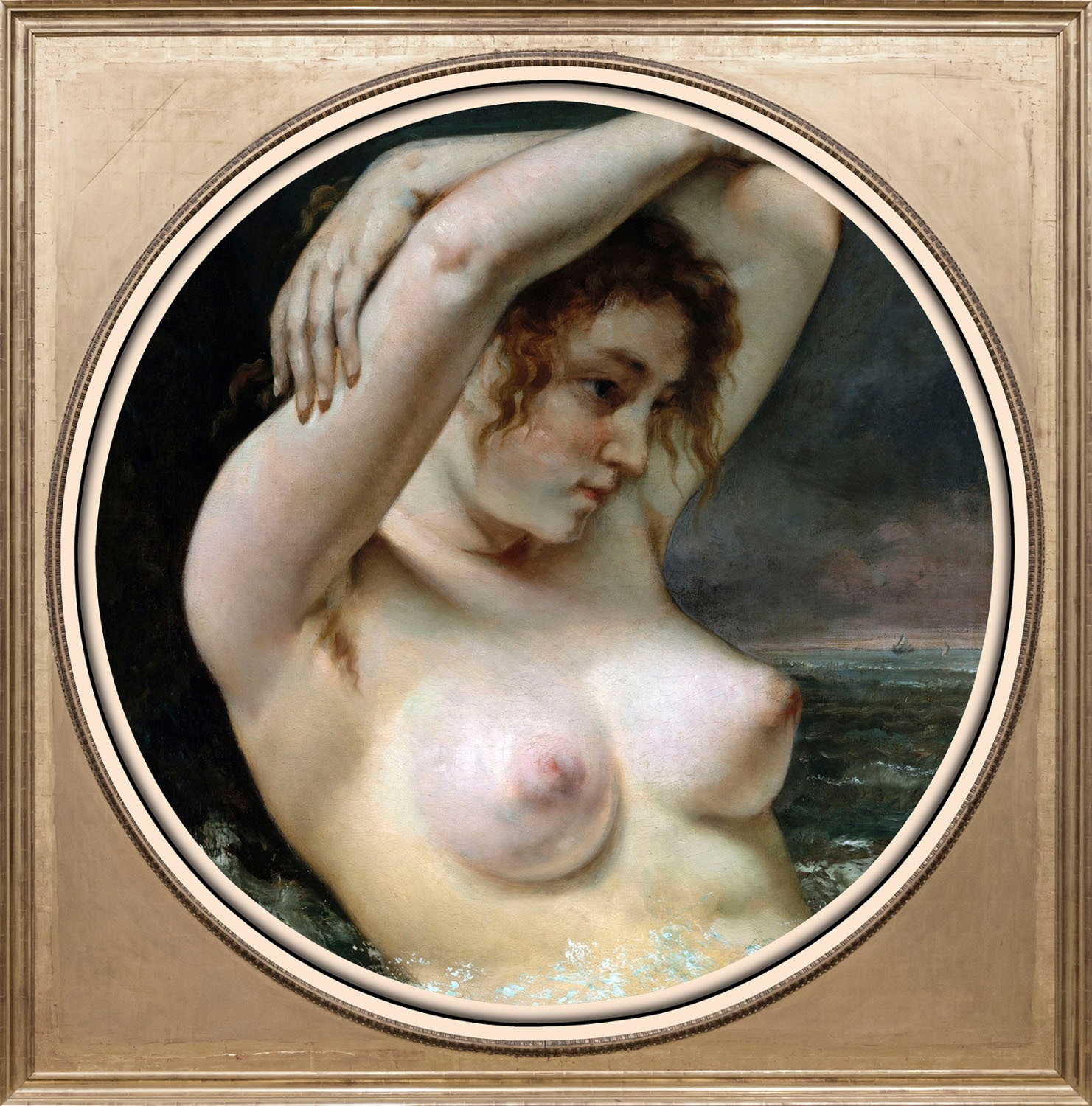 Acrylglasbild »Nackte Frau«