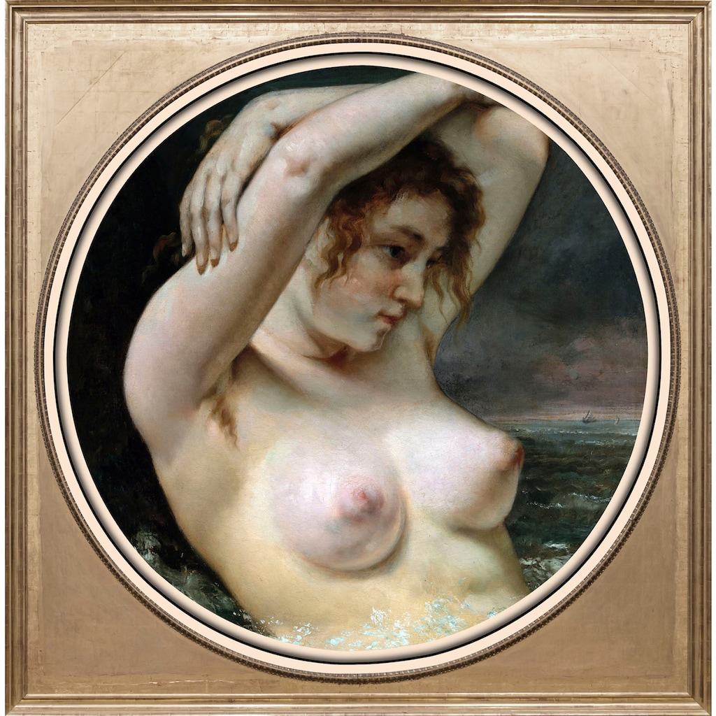 queence Acrylglasbild »Nackte Frau«