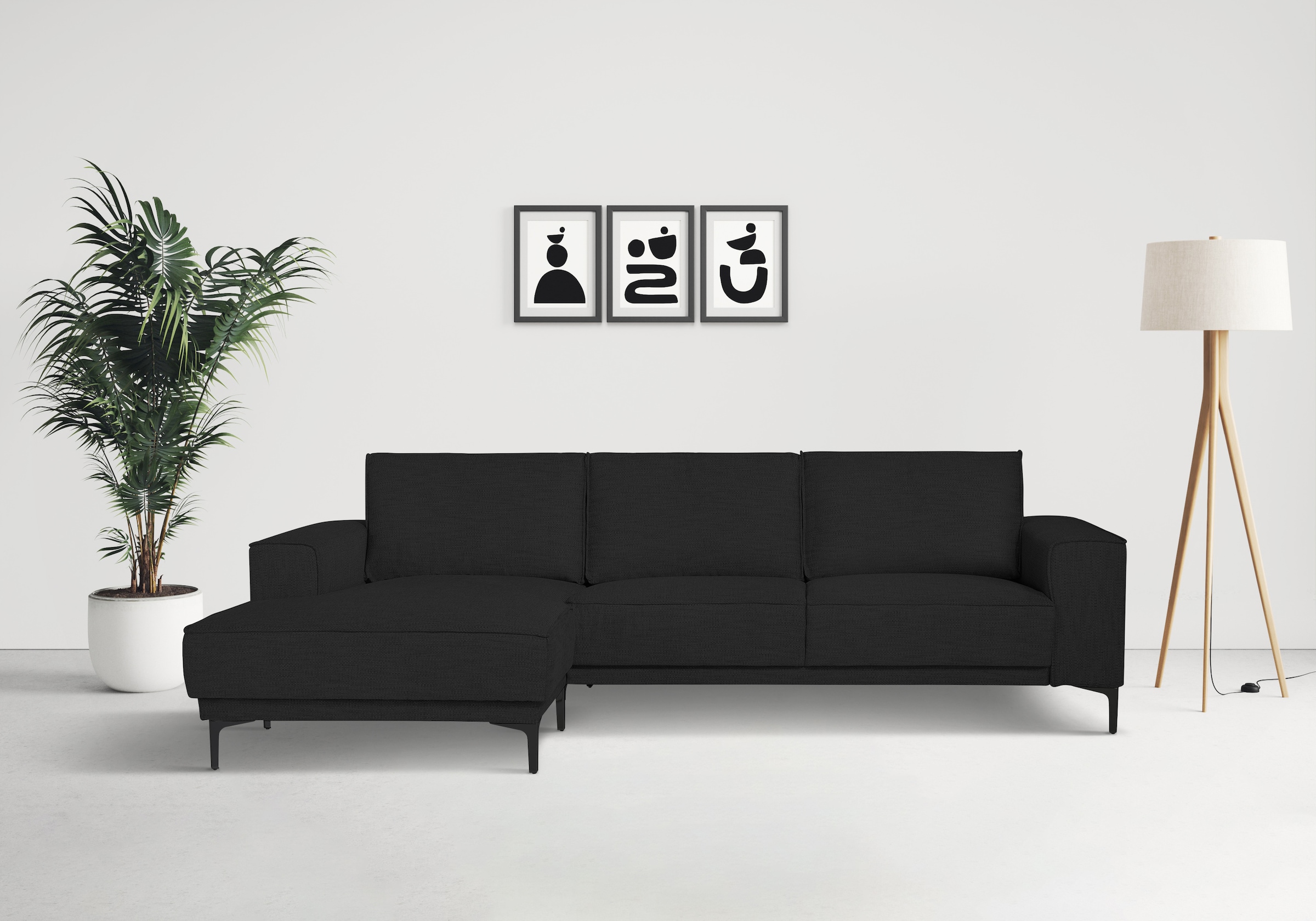 Places of Style Ecksofa »Oland«, 280 cm, im zeitlosem Design und hochwertiger Verabeitung