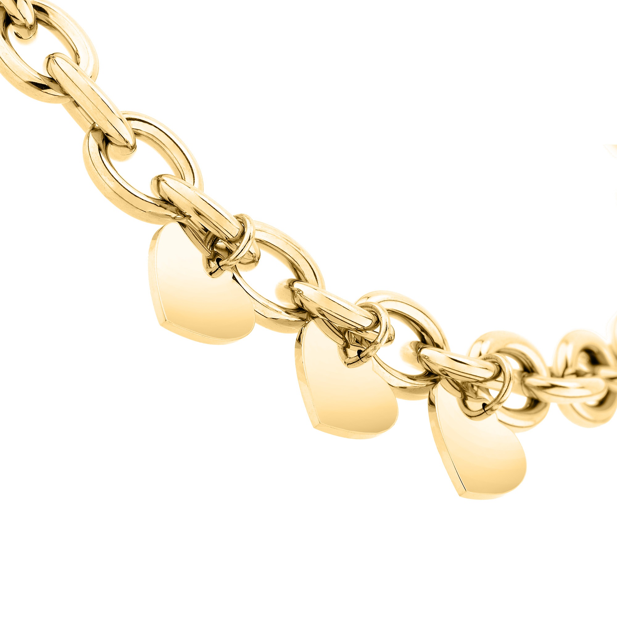 Echtzeit Kette mit Anhänger »Schmuck Geschenk Edelstahl Halskette Endless Love Herzen«