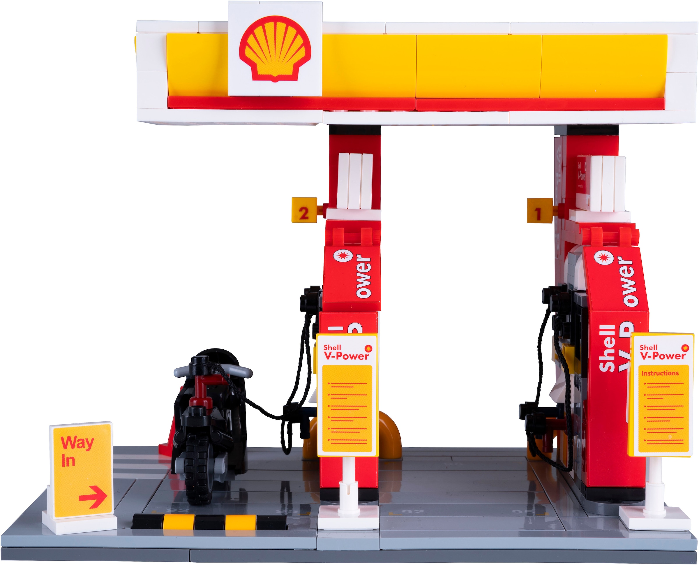 Jamara Konstruktions-Spielset »CaDA, Shell Tankstelle Bricks«, (305 St.)