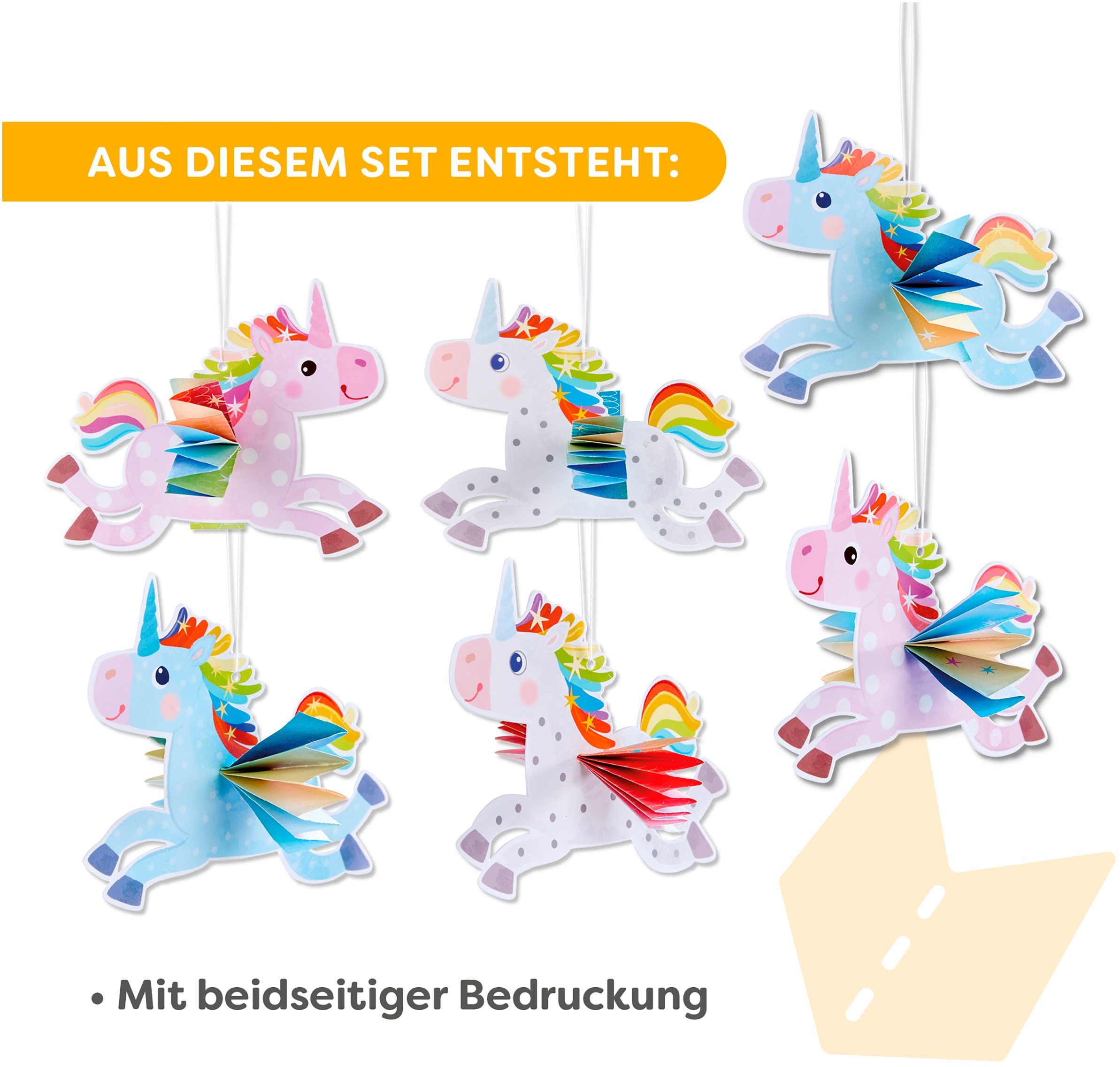 Haba Kreativset »2er Bastelsets Erstes Basteln Einhörner«