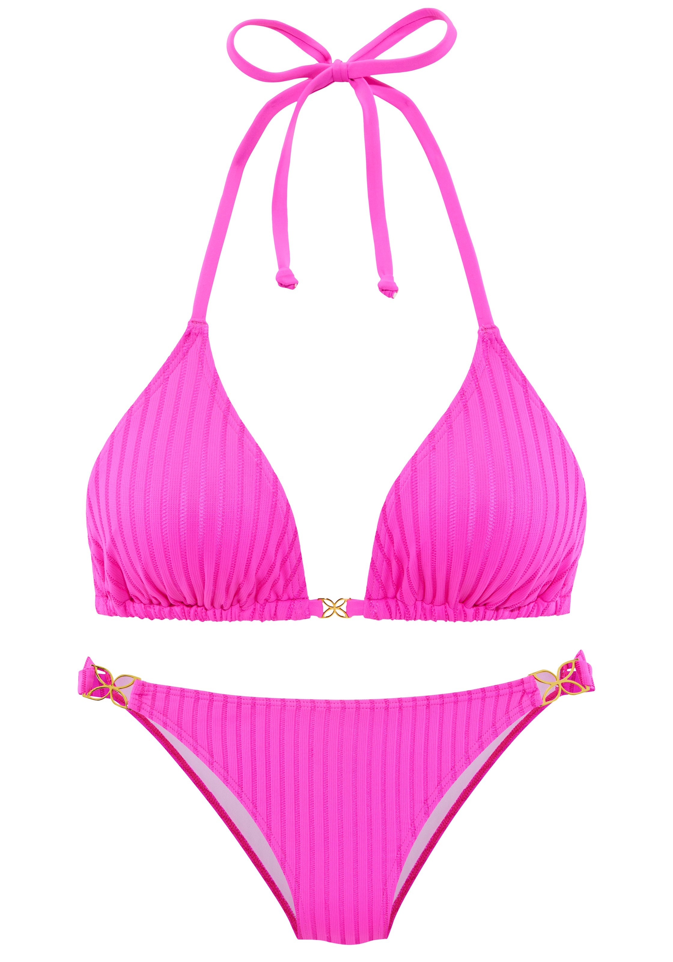 LASCANA Triangel-Bikini »Omono« mit Zierschnallen