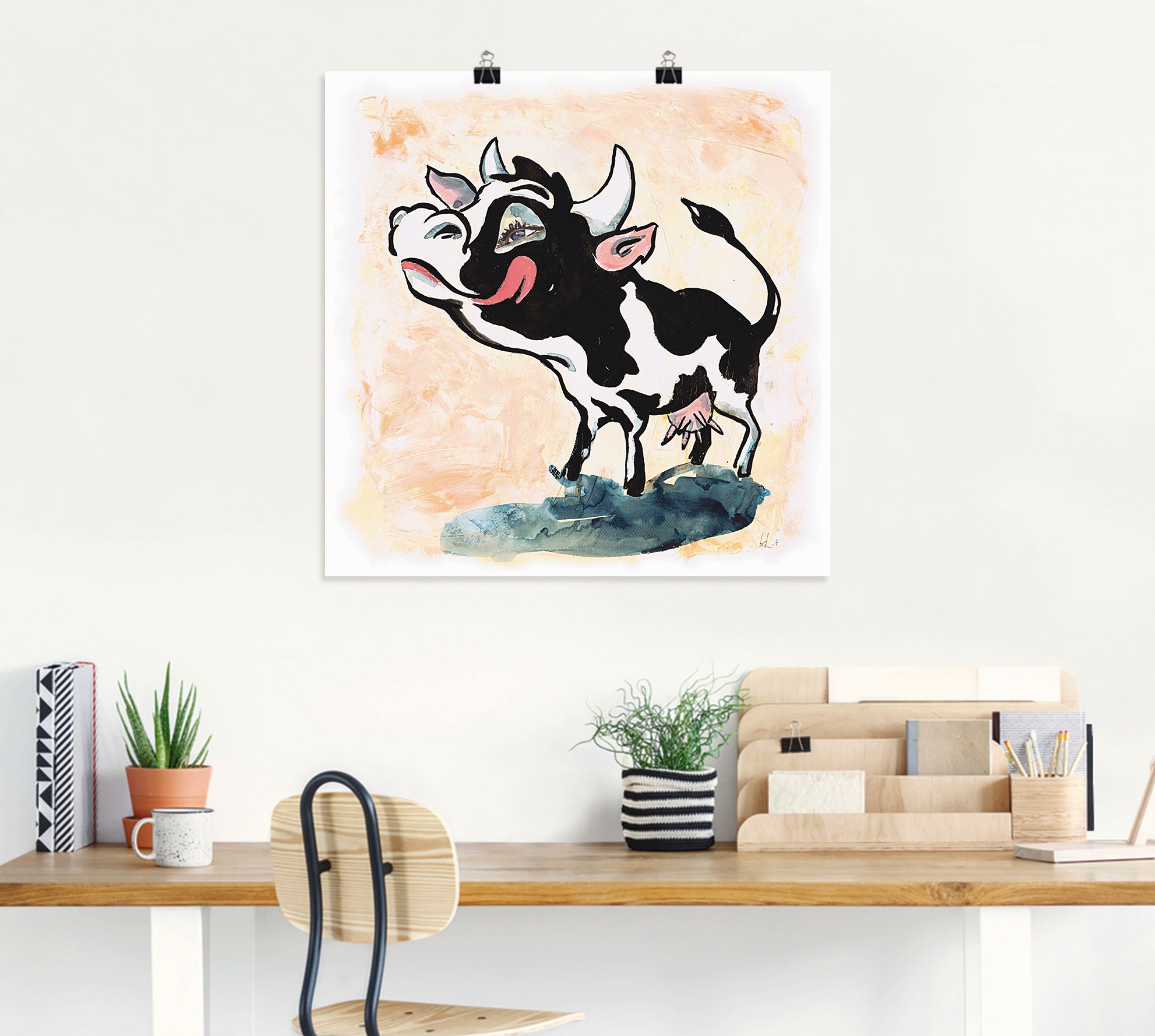Artland Wandbild »Schleckermäulchen«, Humor, (1 St.), als Alubild, Leinwandbild, Wandaufkleber oder Poster in versch. Größen