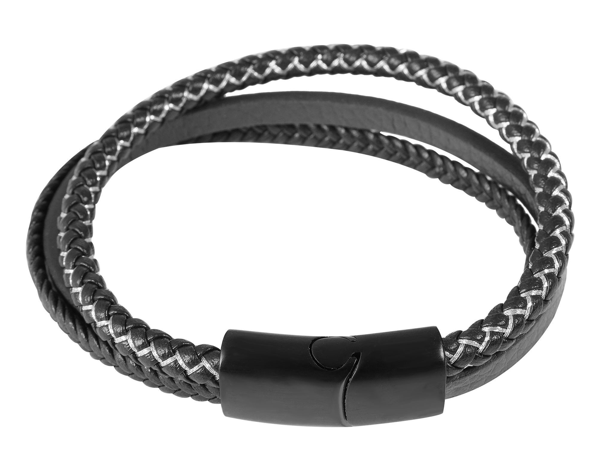 Adelia´s Lederarmband »Herren Armband ¿ Lederarmband aus Leder 21 cm«