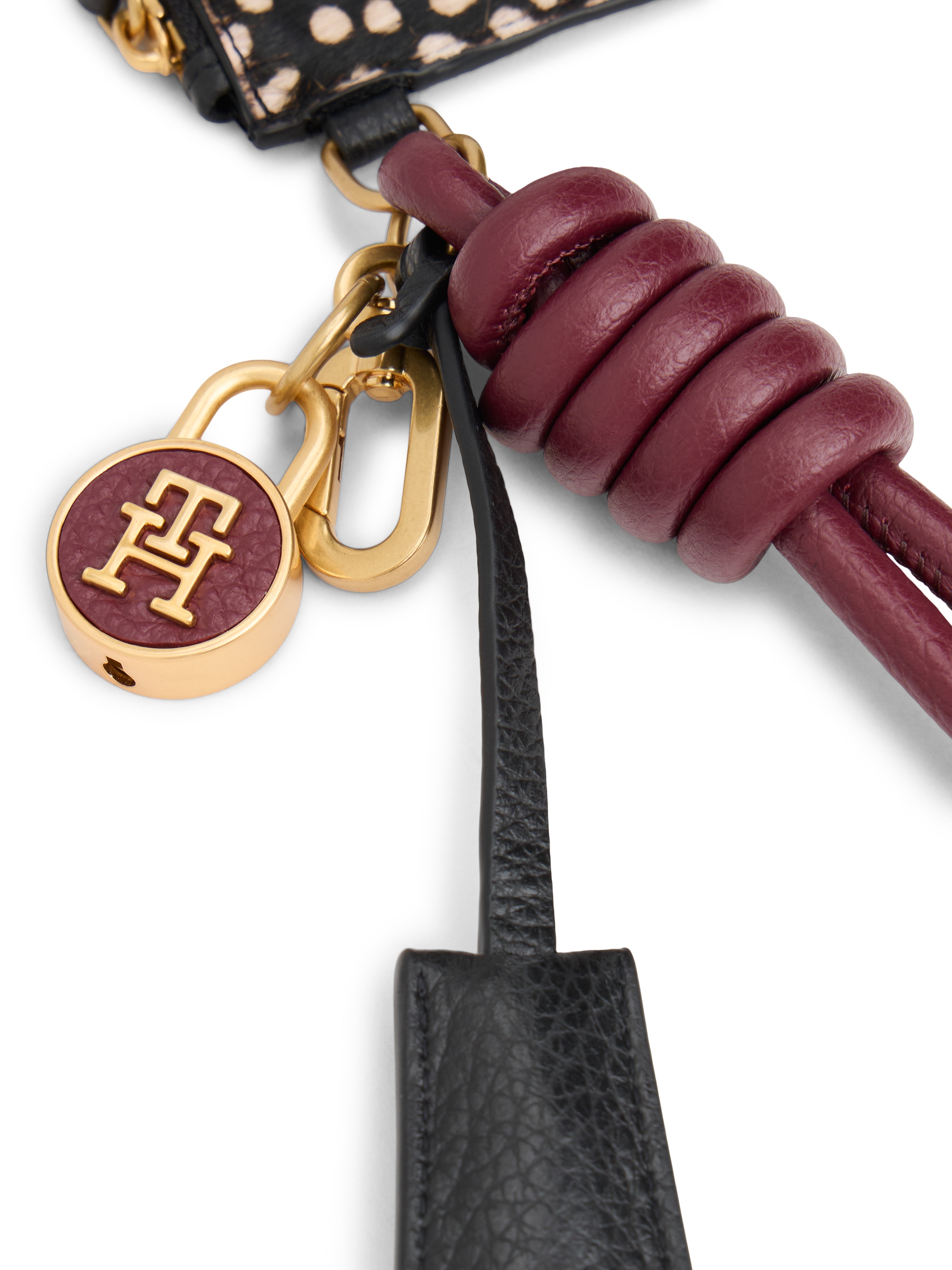 Tommy Hilfiger Schlüsselanhänger »TH ESSENTAIL« Taschen Charm, Bag Charm, Accessoires, Mini Geldbeutel mit Muster