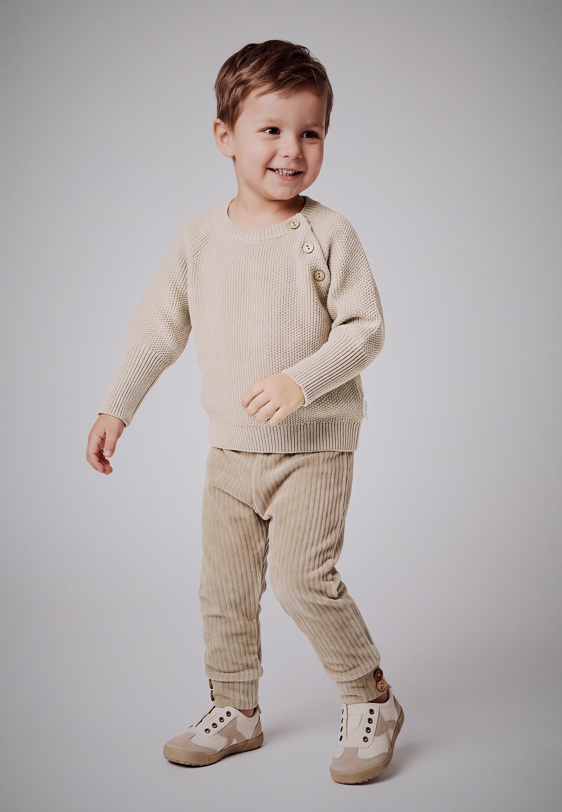 Sterntaler® Rundhalsshirt »Strickpullover«