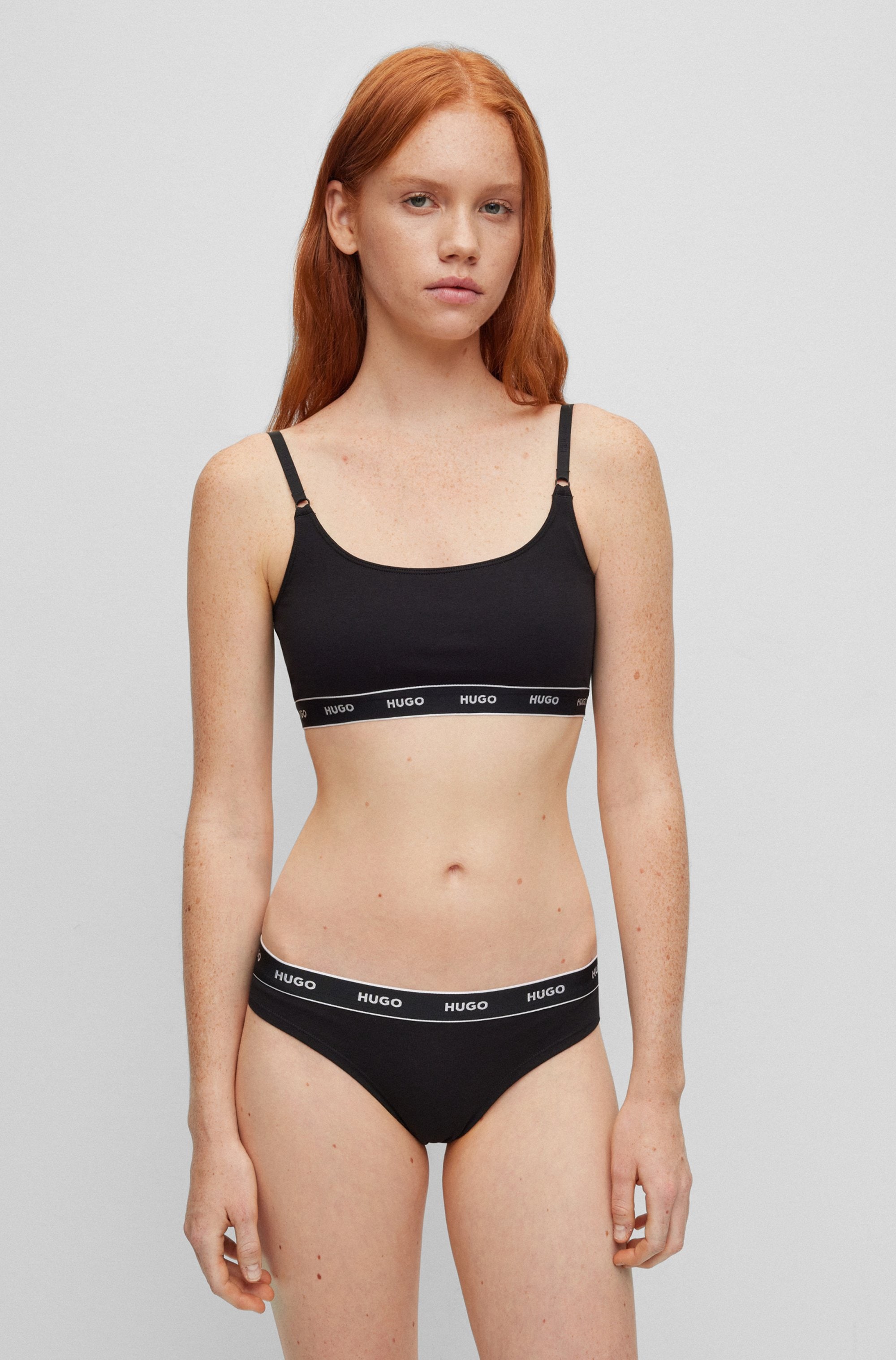 HUGO Underwear String »TRIPLET THONG STRIPE«, (3 St.), mit HUGO Logo-Elastikbund