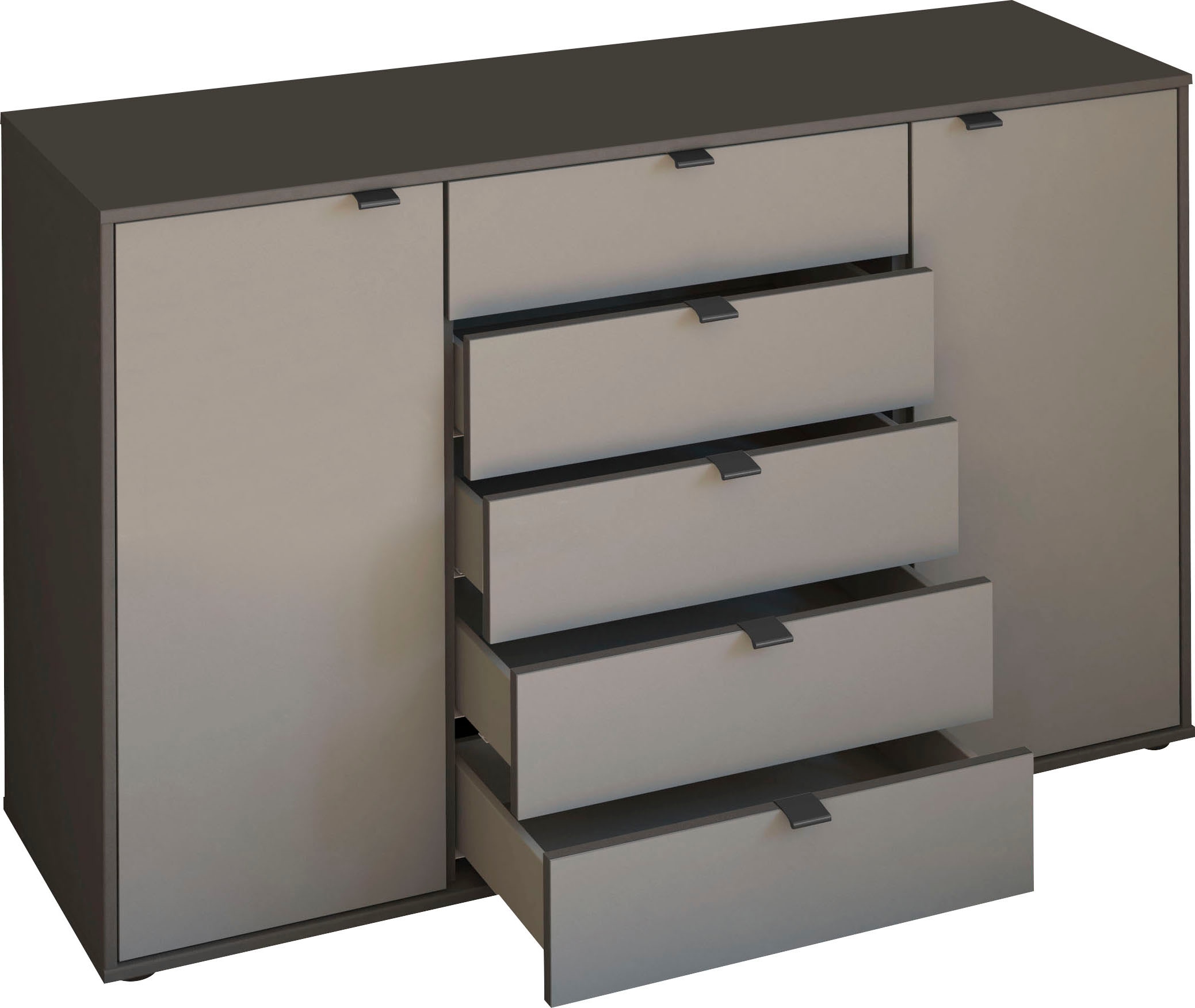WIEMANN Kombikommode »Nizza«, vormontiert, mit Soft-Close und Glasfront
