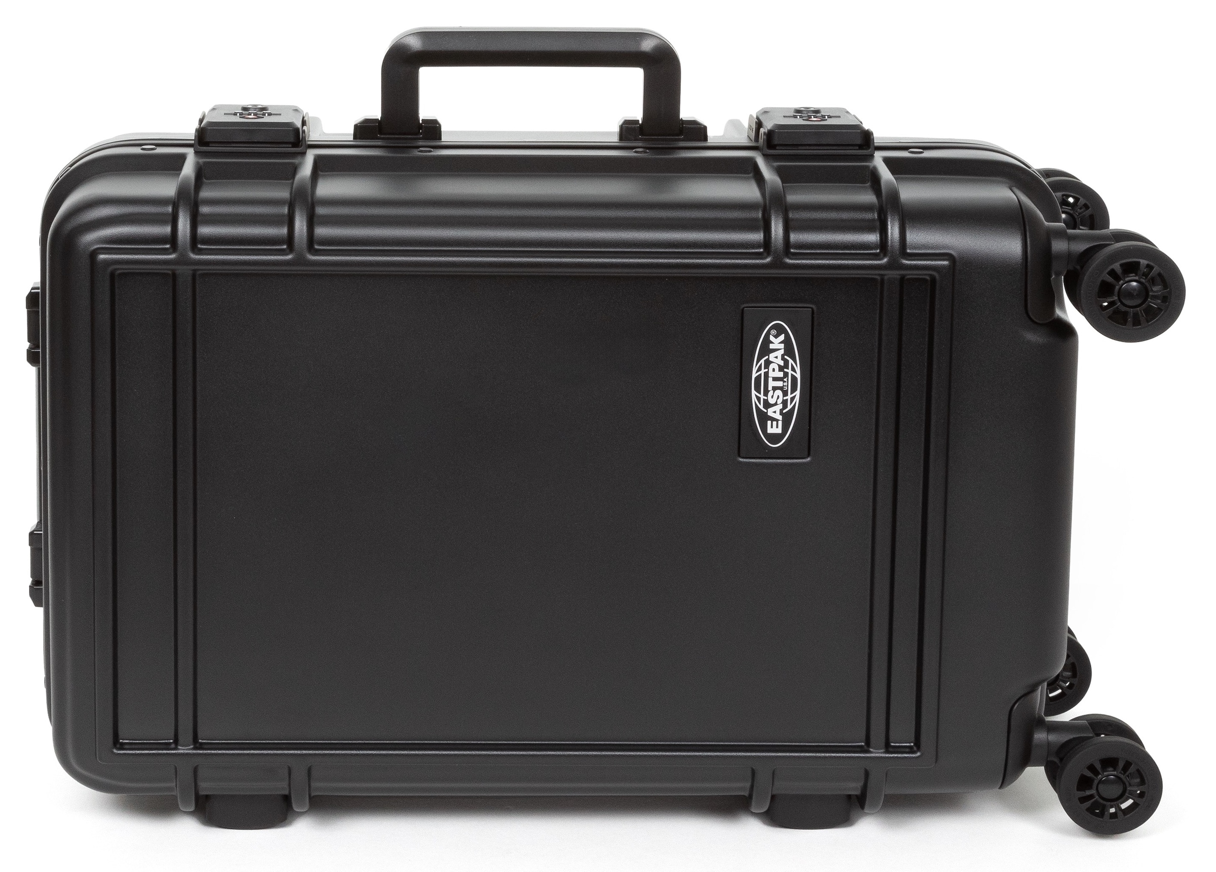 Eastpak Weichgepäck-Trolley »RESIST'R CASE S BRUSHED METAL«, 4 St. Rollen, Reisegepäck Handgepäck-Koffer TSA-Zahlenschloss