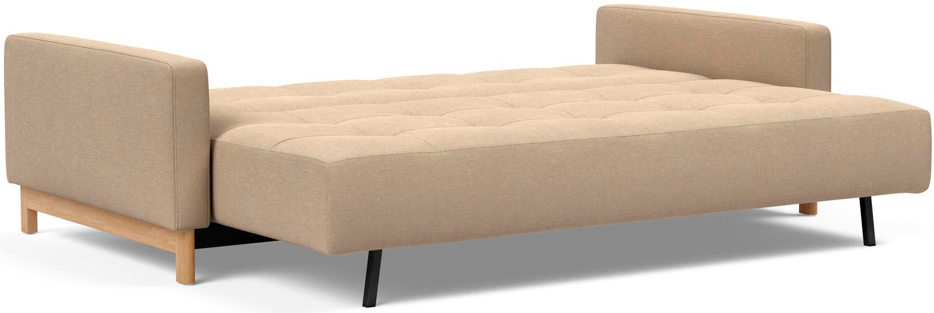 INNOVATION LIVING ™ Schlafsofa »Pyxis 3-Sitzer mit extrabreiter Bettfunktion, Skandi-Design«, Multifunktionssofa, extrabequem durch Taschenfederkern, Dauerschläfer