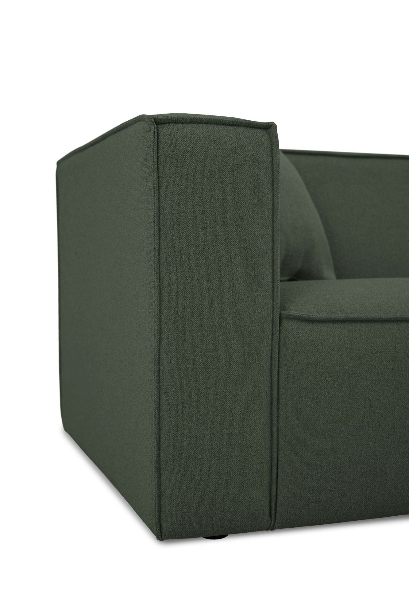 OTTO home Ecksofa »Tammie«, Breite 312 cm, Webstoff fein, bodentief, mit Wellenunterfederung
