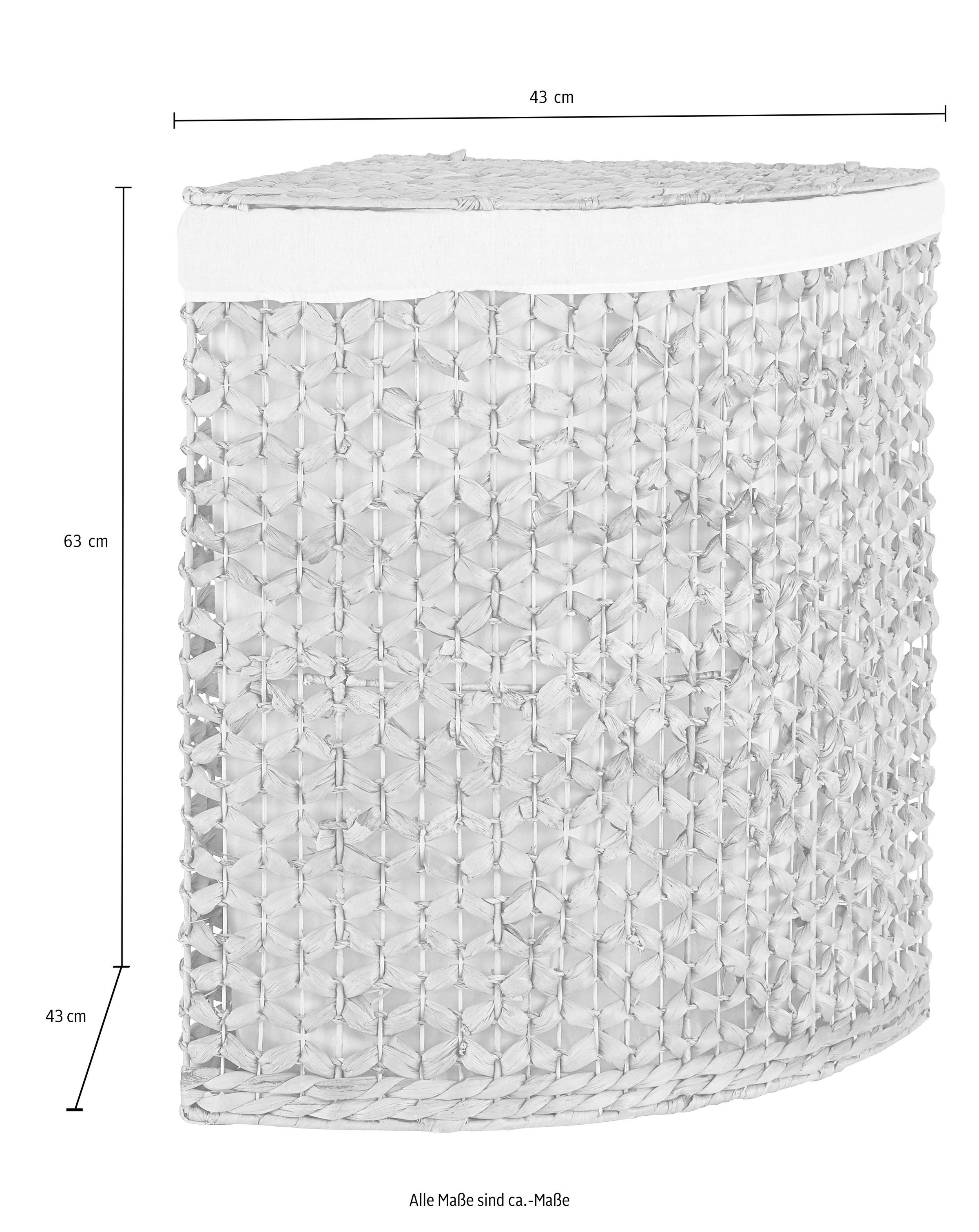 Home affaire Wäschebox, Wasserhyazinthe, Höhe 63 cm