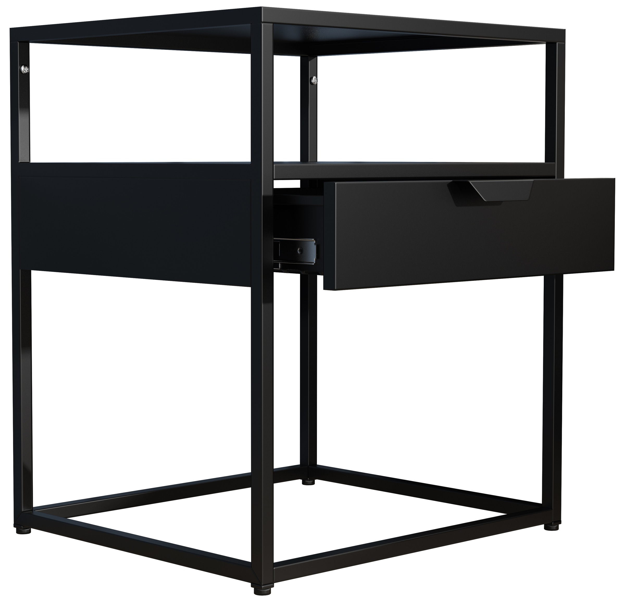 VCM Nachttisch »Metall Nachttisch Beistelltisch Schublade Flokas M«