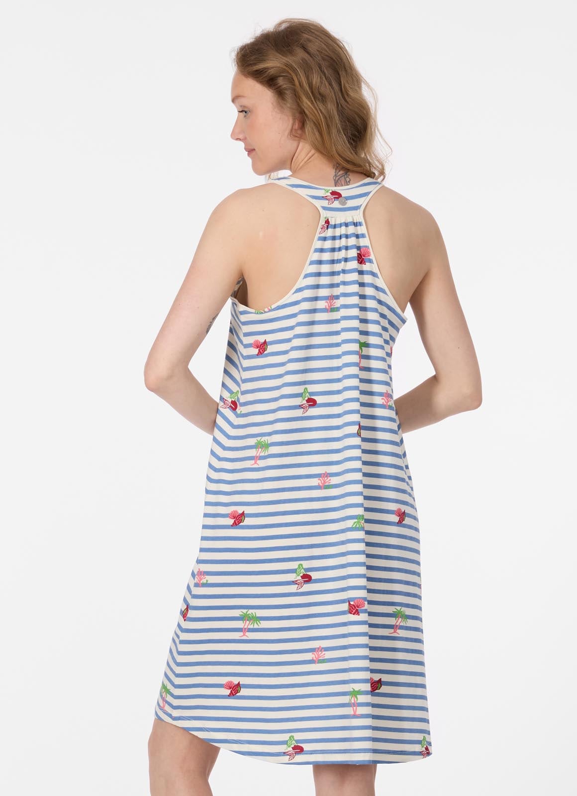 Ragwear Trägerkleid »NAIRAY STRIPES« Baumwolle mit Streifen und Allover-Print