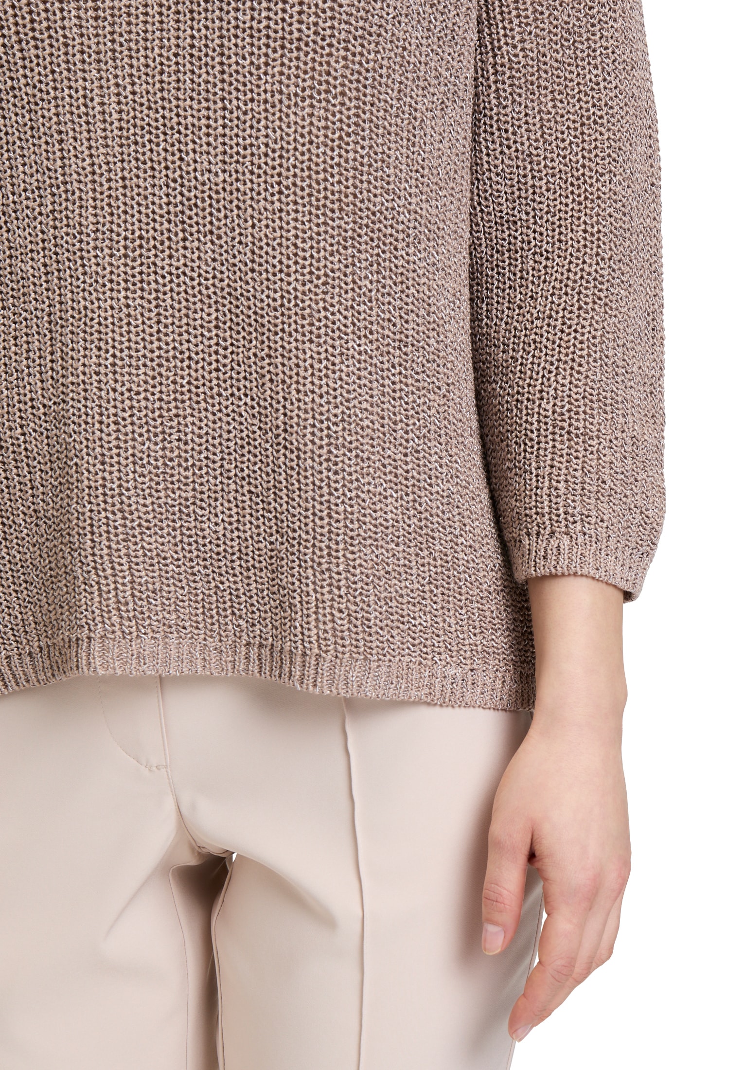 Betty Barclay Rundhalspullover »Basic-Strickpullover mit Rippenstruktur«